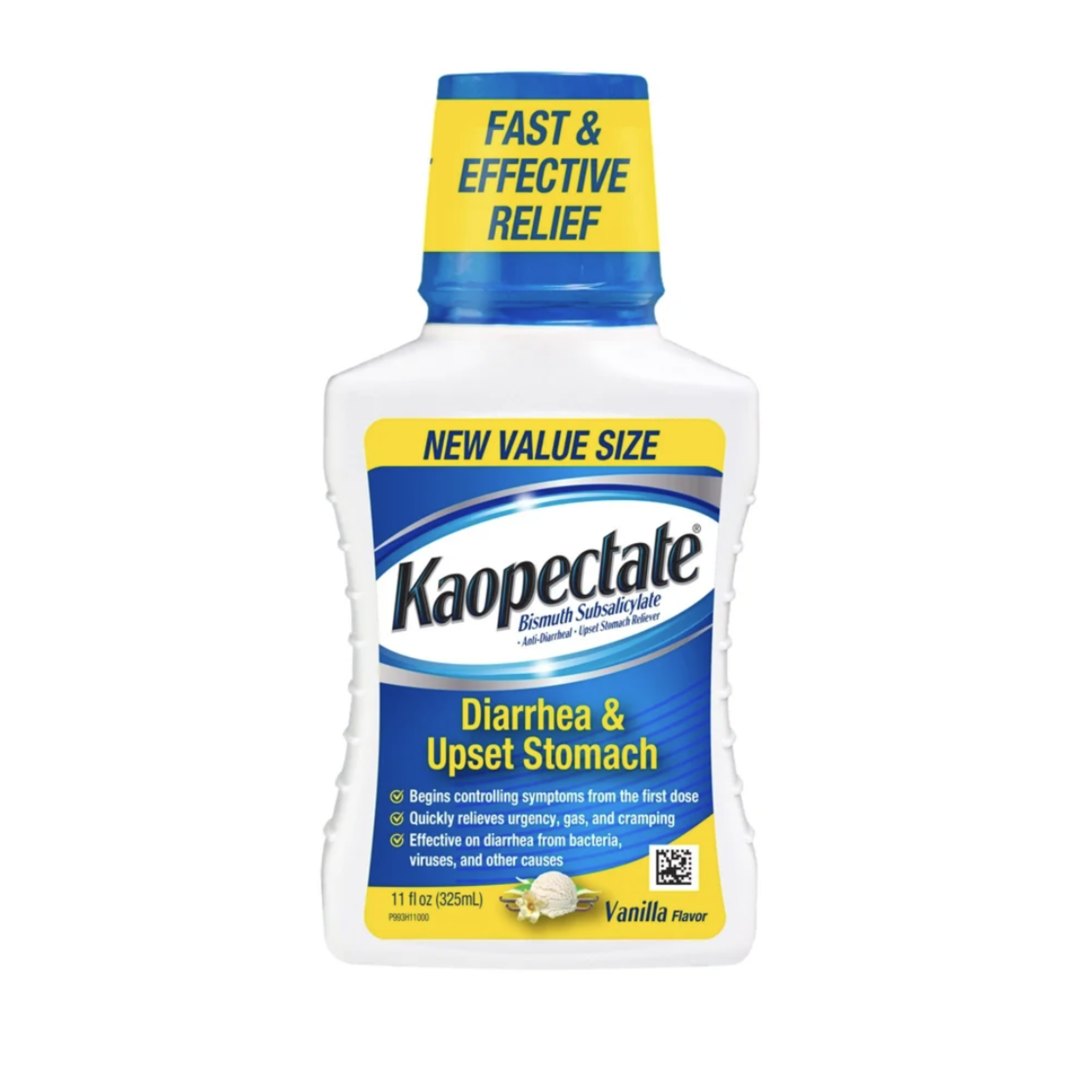 Kaopectate Diarrhea & Upset Stomach, Vanilla Flavor - 11 oz