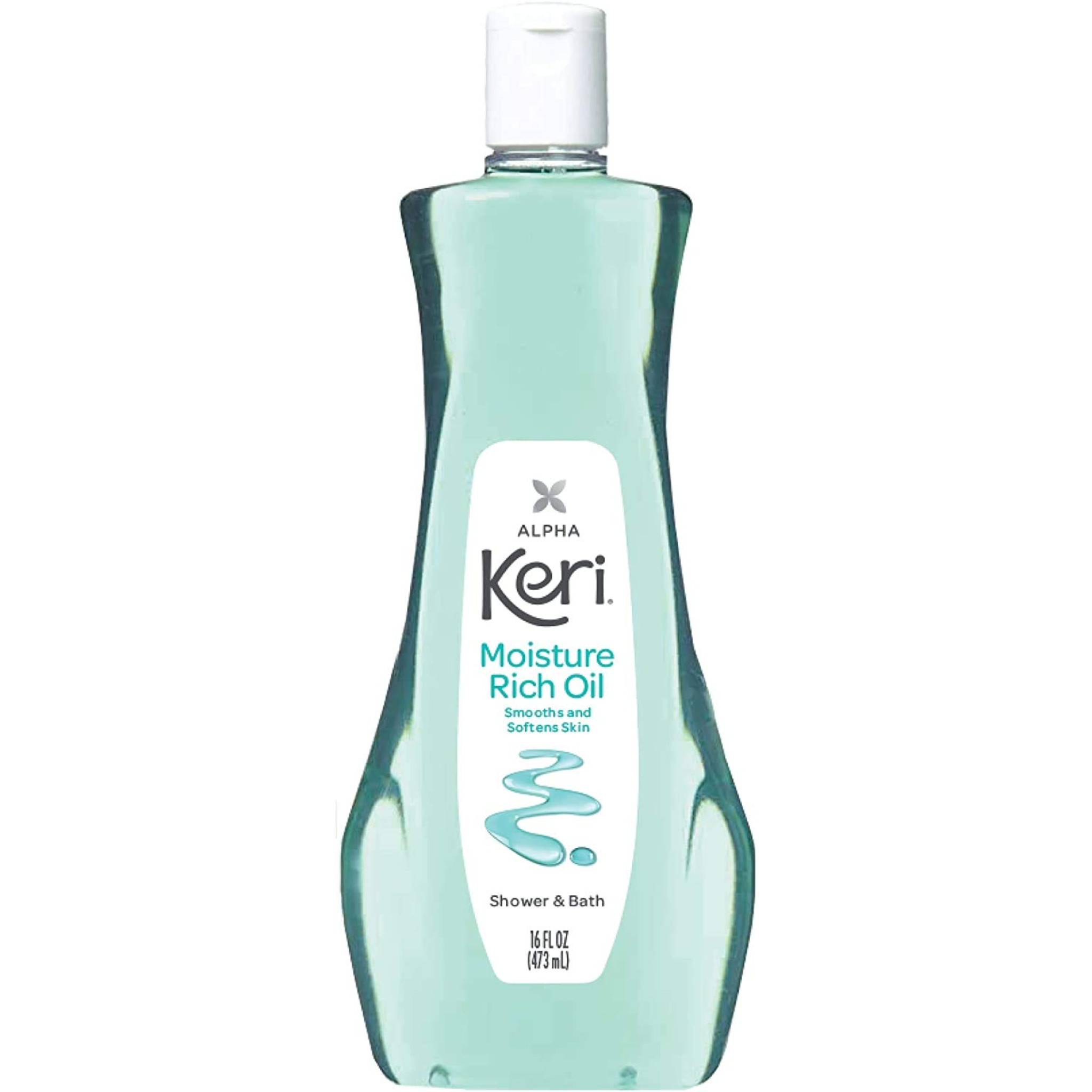 Keri, Moisturizing Shower and Bath Oil, Hydrating Formula for Soft, Smooth Skin, 16 Fl Oz