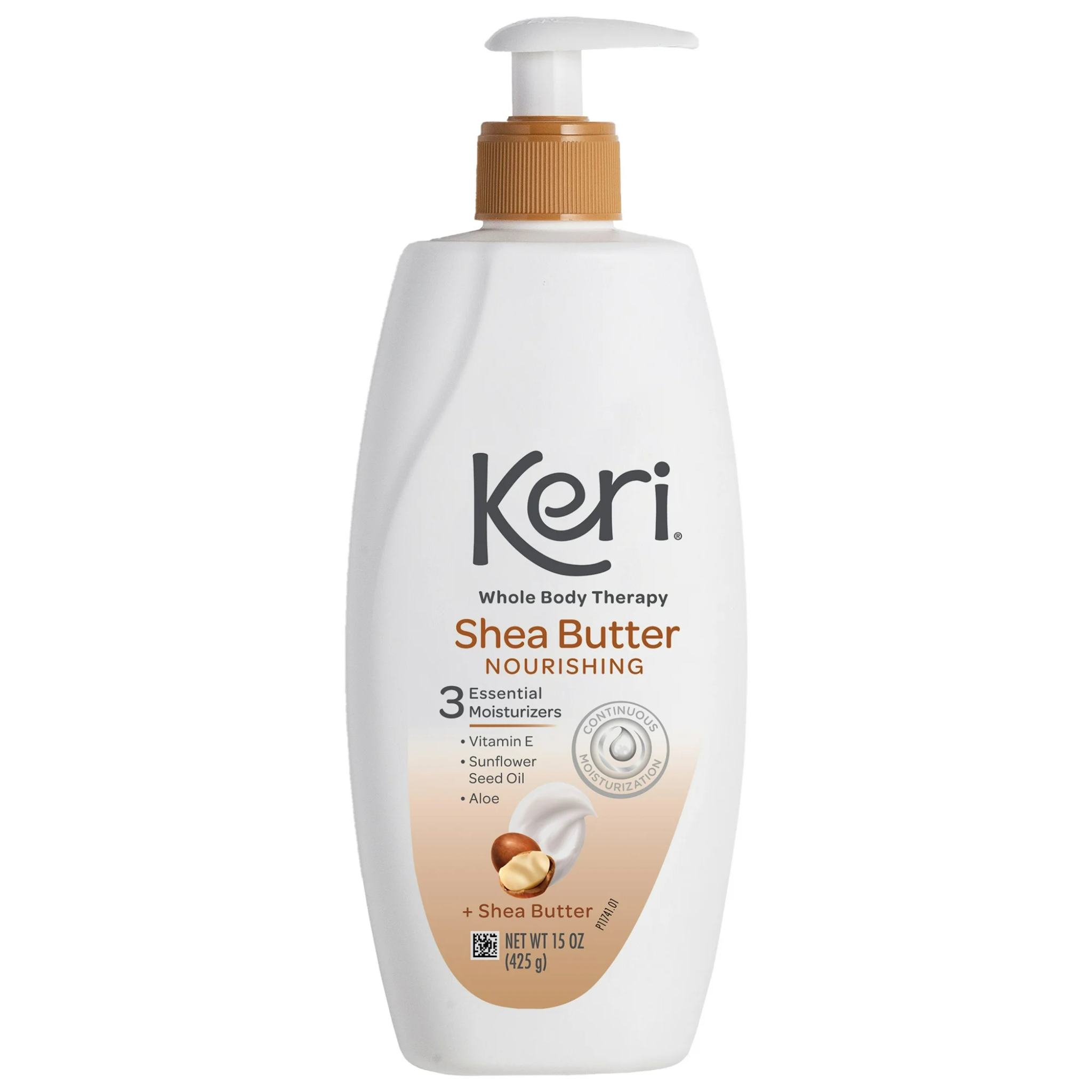 Keri, Nourishing Whole Body Therapy Lotion, Shea Butter & Vitamin E, 15 oz Bottle