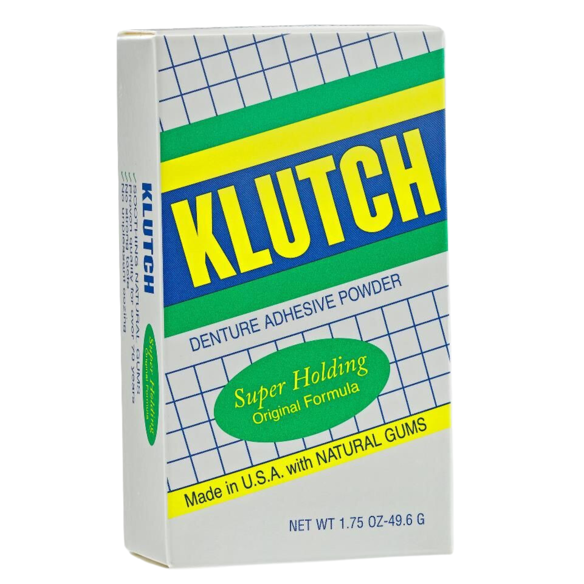 Klutch, Denture Adhesive Powder, Super Hold for Long-Lasting Security, 1.75 oz