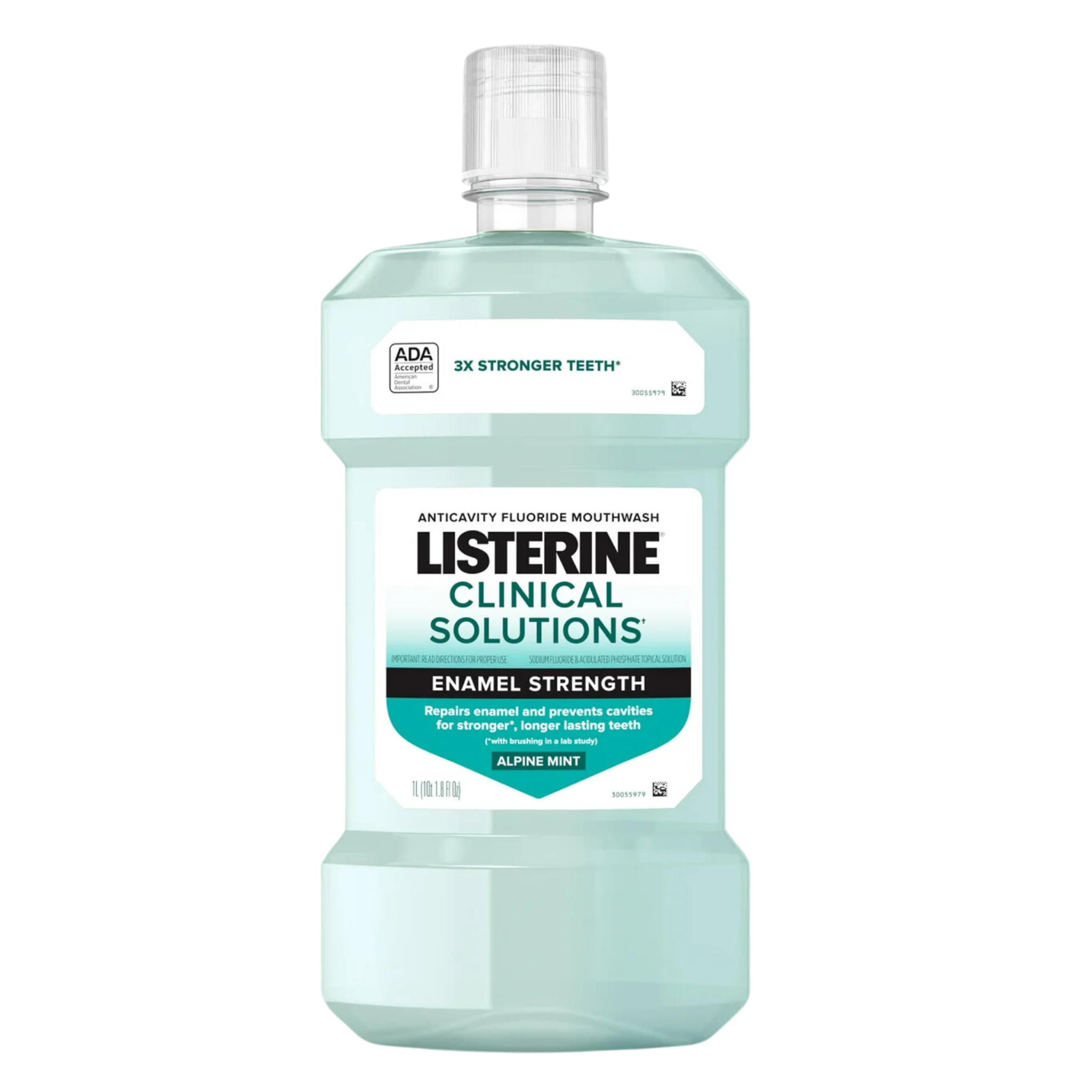 Listerine, Clinical Solutions Teeth Strength Anticavity Fluoride Mouthwash, Oral Care for Stronger Teeth, 500 mL