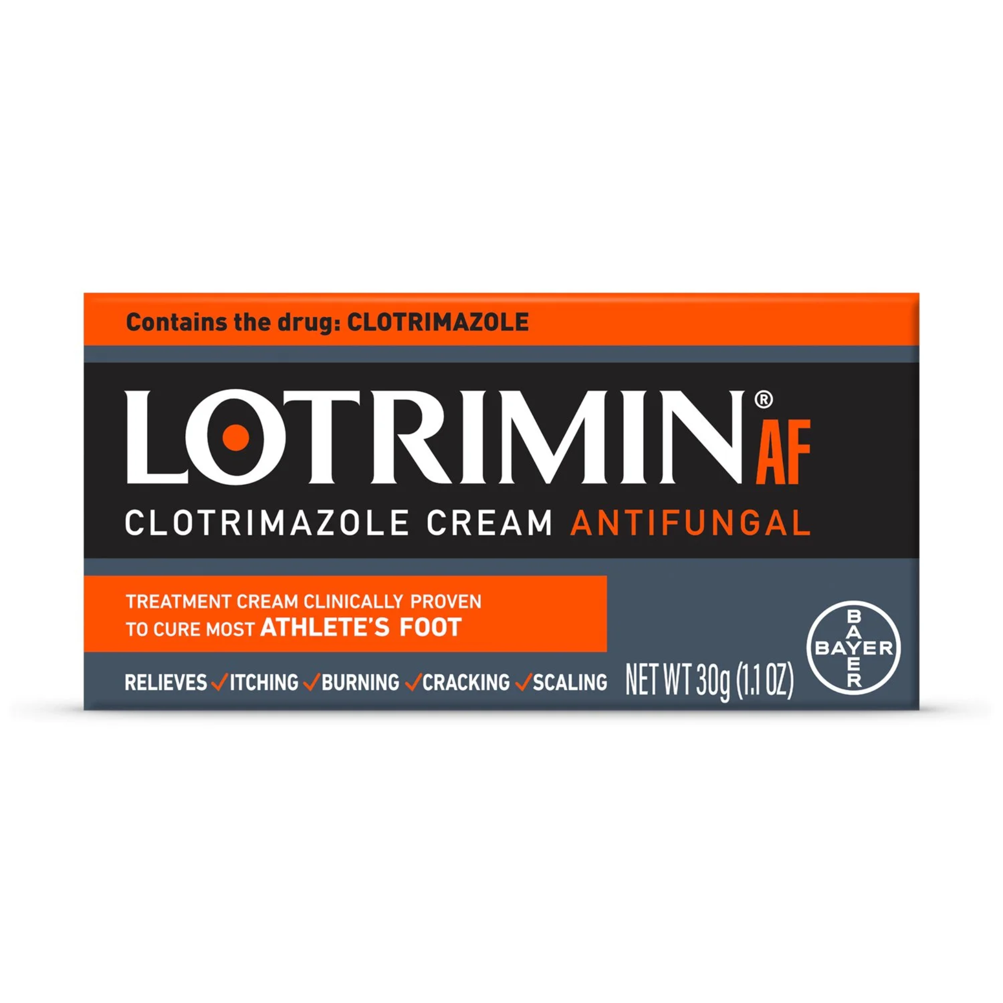 Lotrimin AF, Clotrimazole Athlete's Foot Treatment Antifungal Cream, Fast Relief and Prevention, 1.1 oz