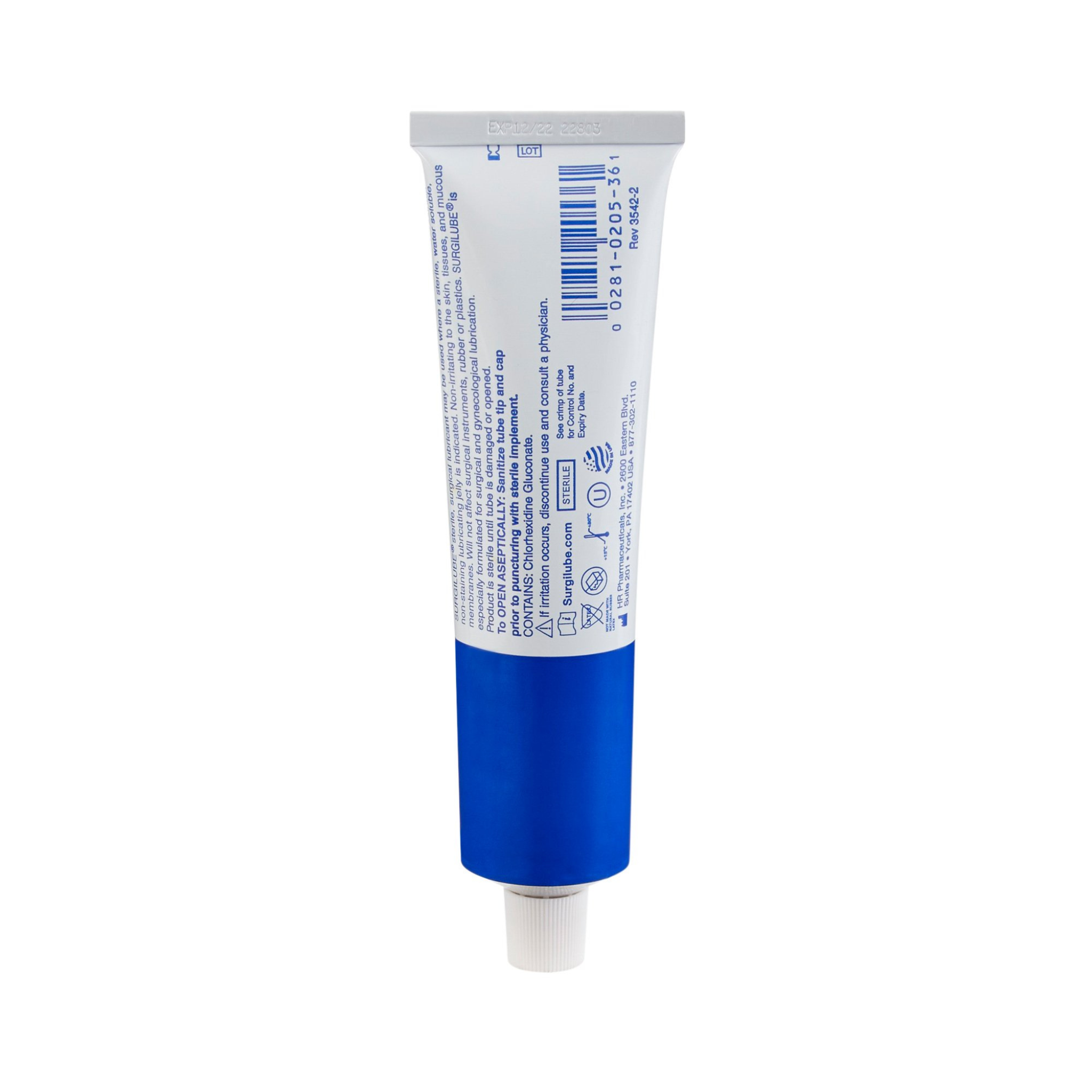 Lubricating Jelly Surgilube Screw Top Tube Sterile, 4.25oz