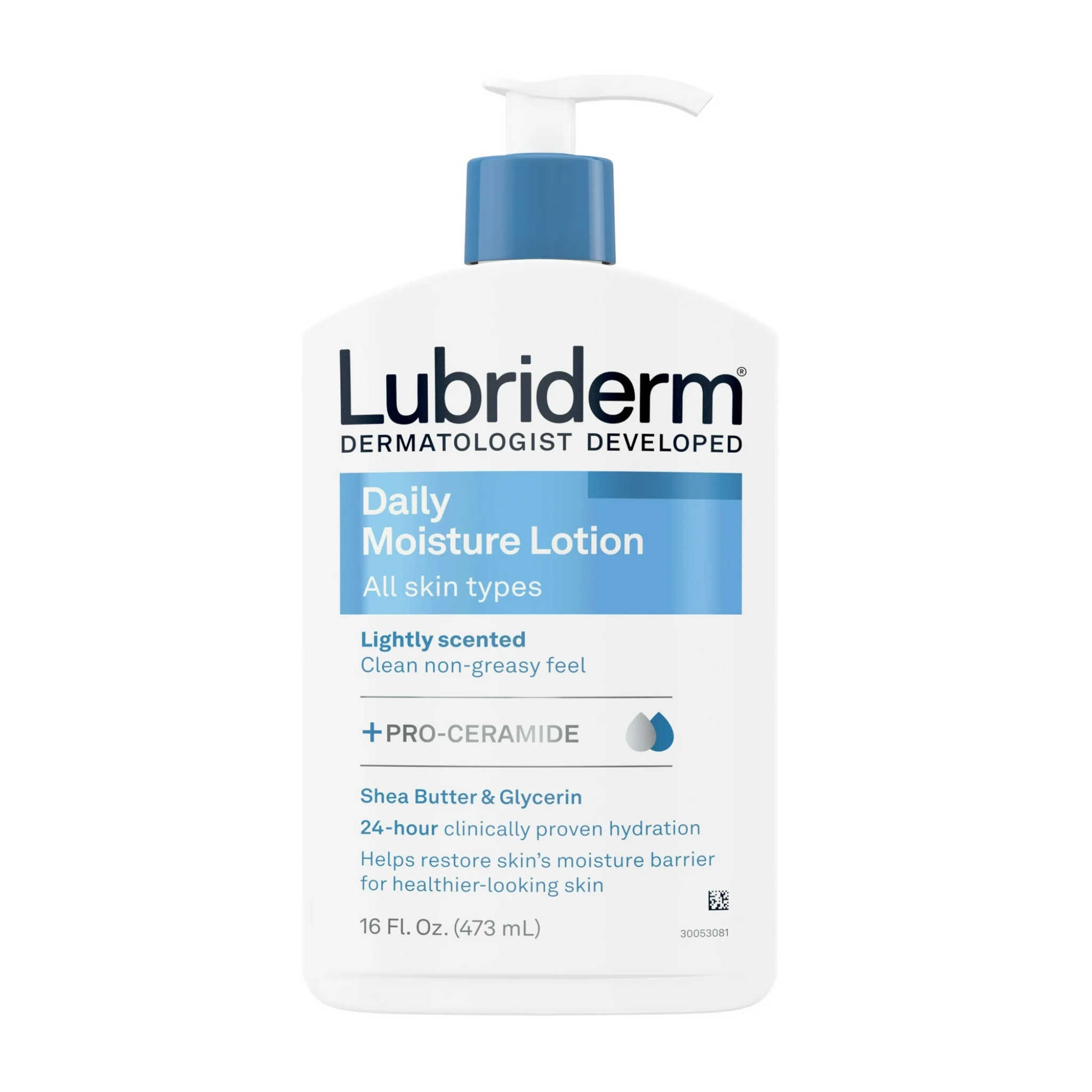 Lubriderm, Daily Moisture Body Lotion, Hydrating Pro-Ceramide Formula for Soft, Healthy Skin, 16 fl oz Bottle