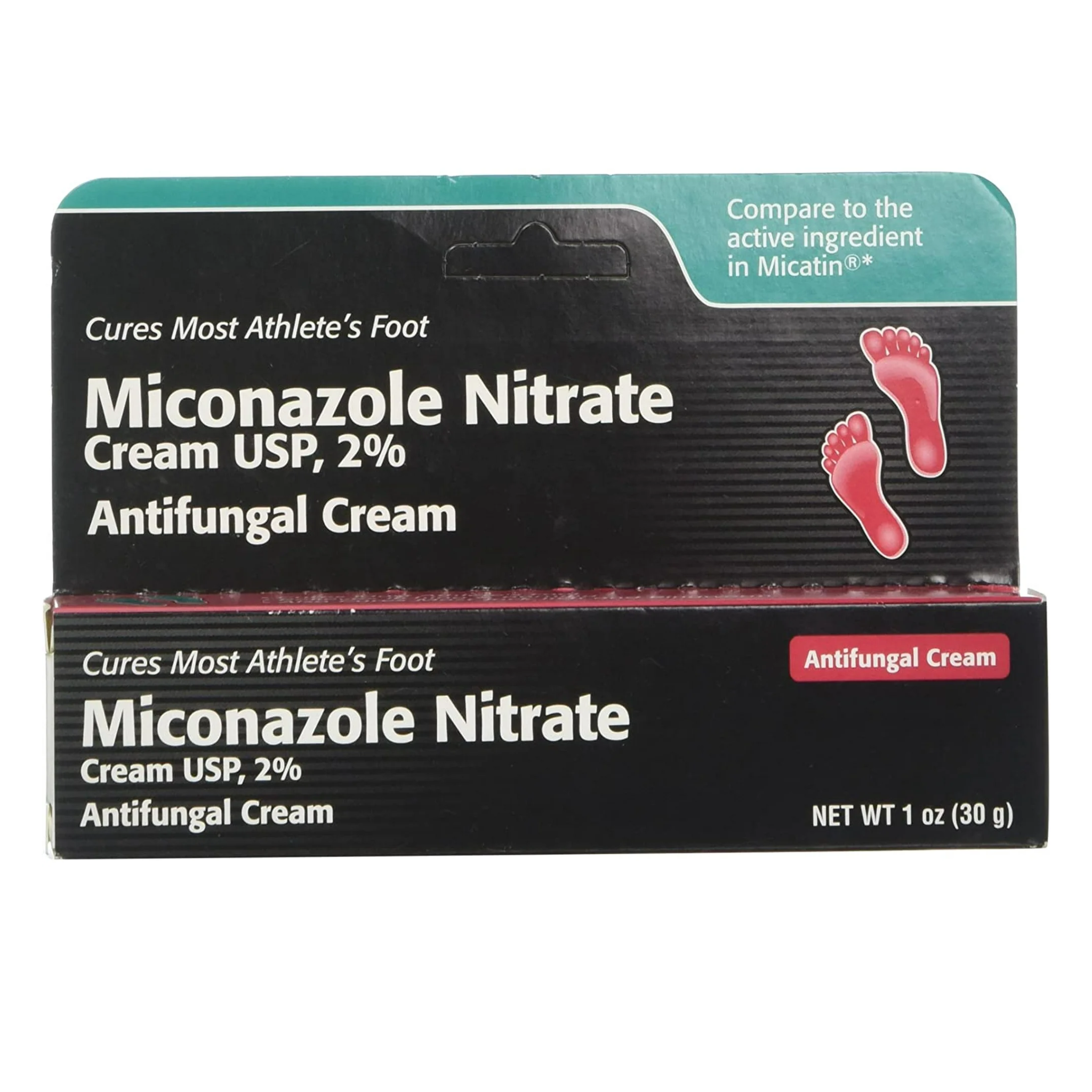 Miconazole Nitrate, 2% Antifungal Cream, Effective Relief for Athlete’s Foot and Ringworm, 1 oz