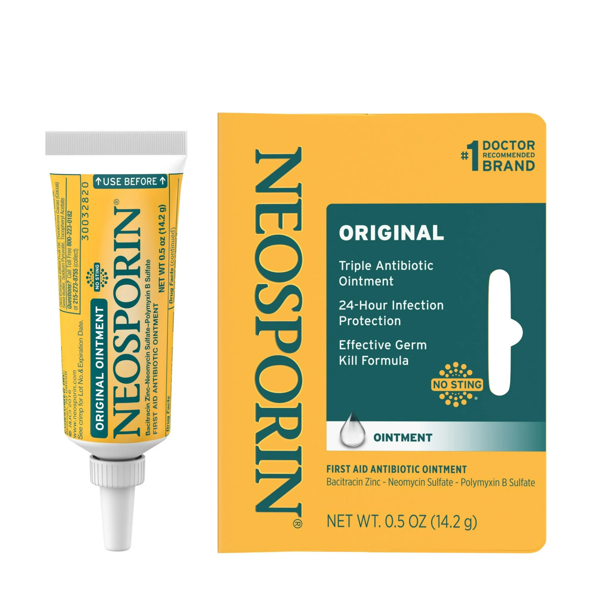 Neosporin Original First Aid Antibiotic Bacitracin Ointment,.5 oz