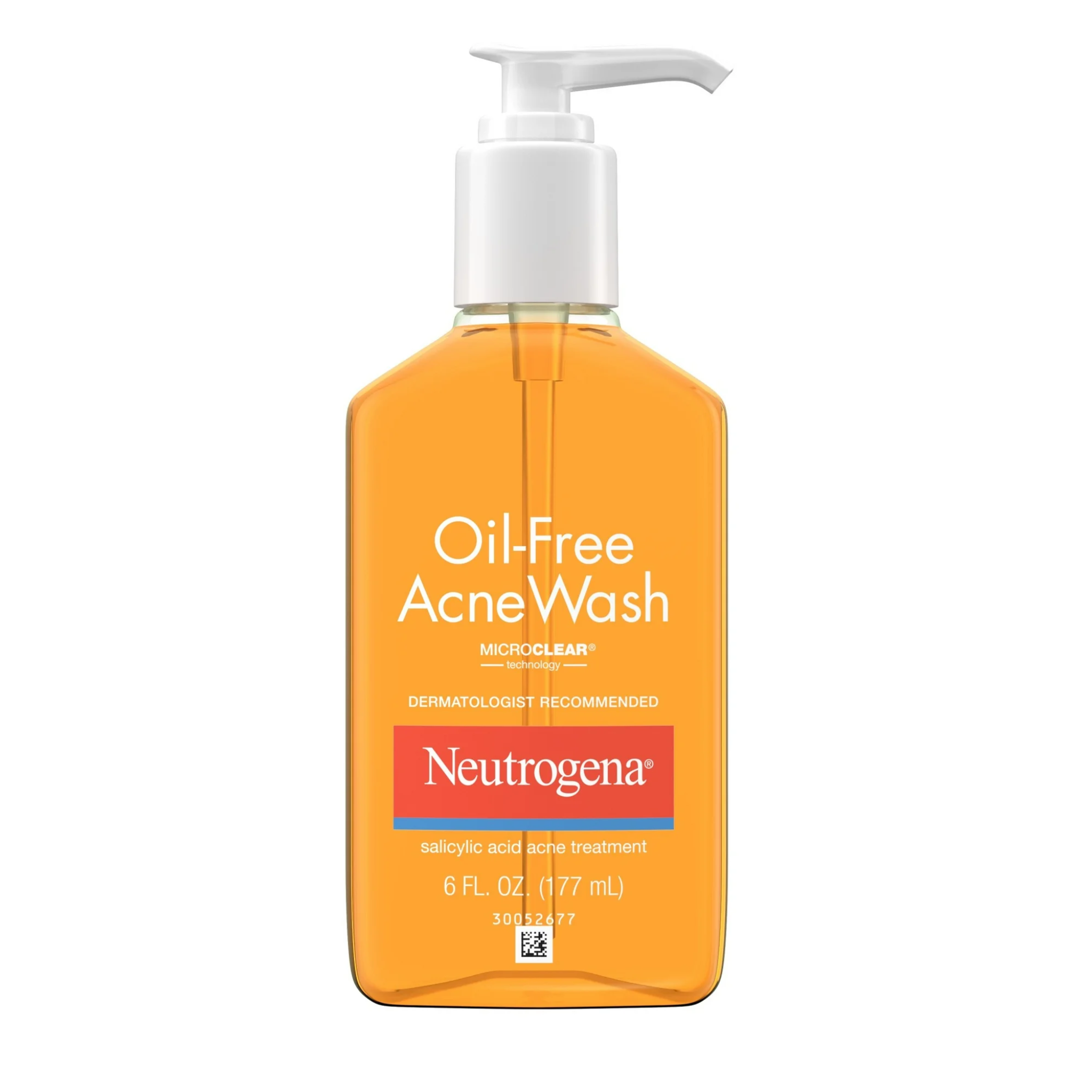 Neutrogena, Oil-Free Salicylic Acid Acne Fighting Face Wash, Deep Cleansing Formula, 6 fl. oz