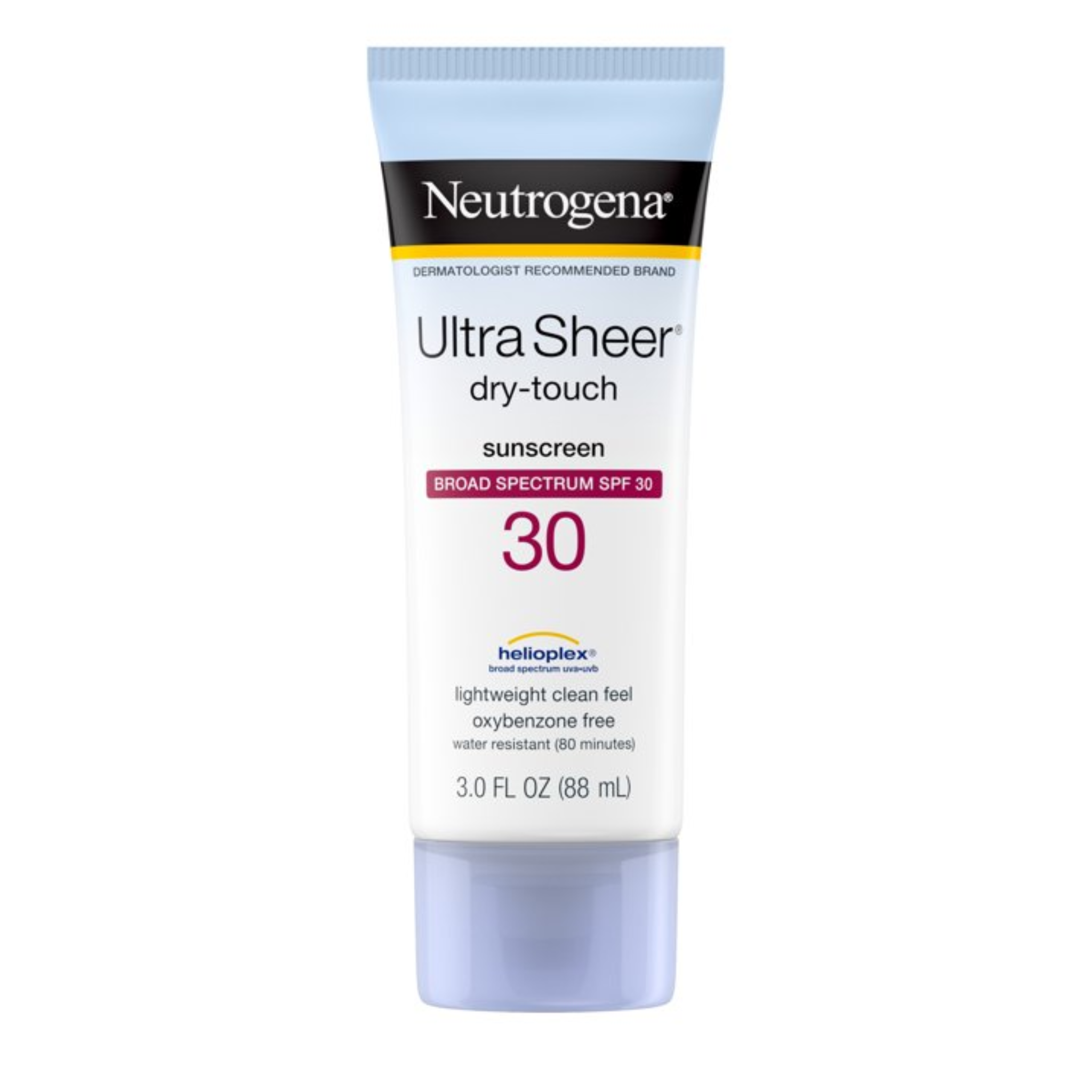 Neutrogena, Ultra Sheer Dry-Touch Sunscreen, SPF 30 Broad-Spectrum Protection, Lightweight & Non-Greasy, 3.0 Fl Oz