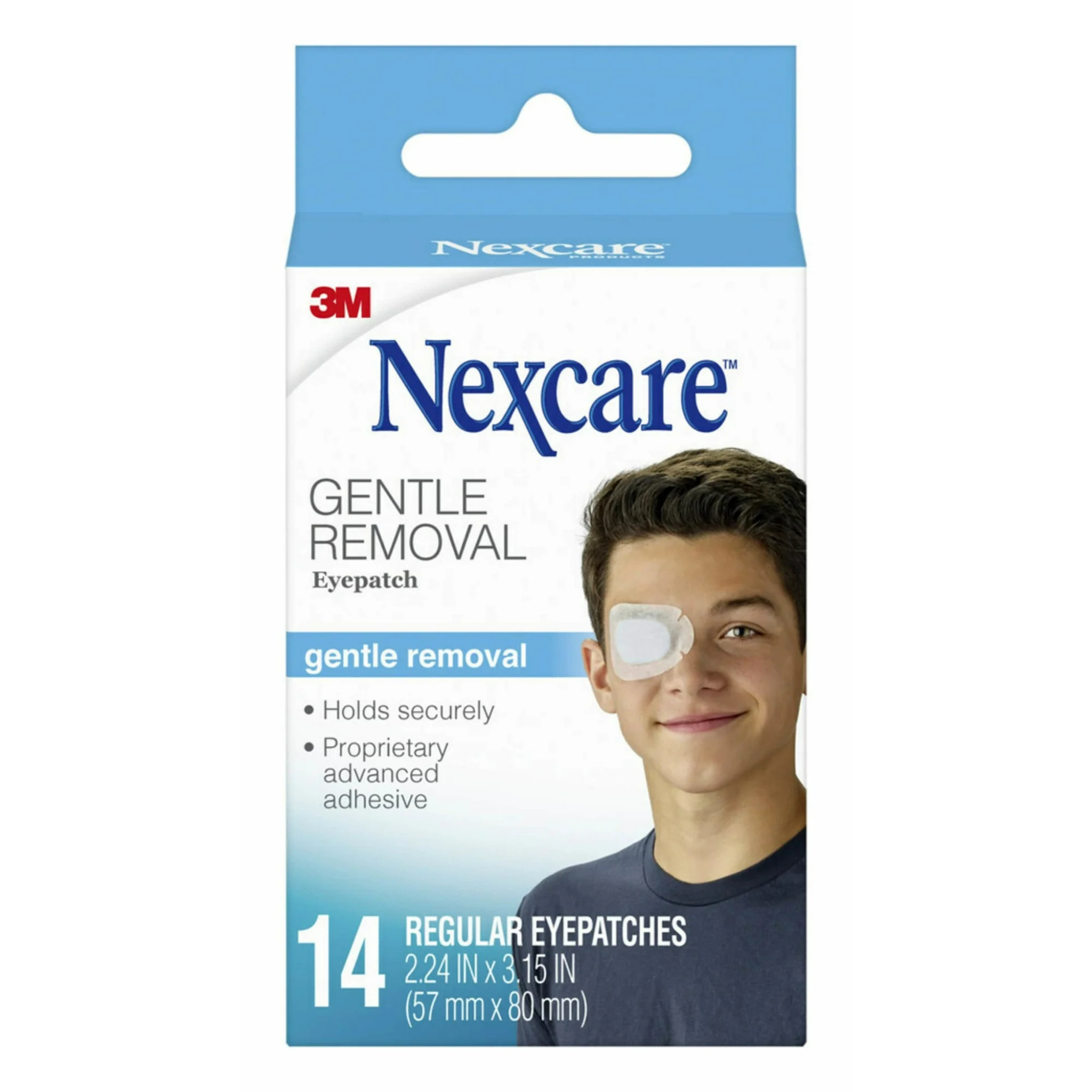 Nexcare Gentle Removal Eye Patch, Regular Eyepatches, 14 ct.