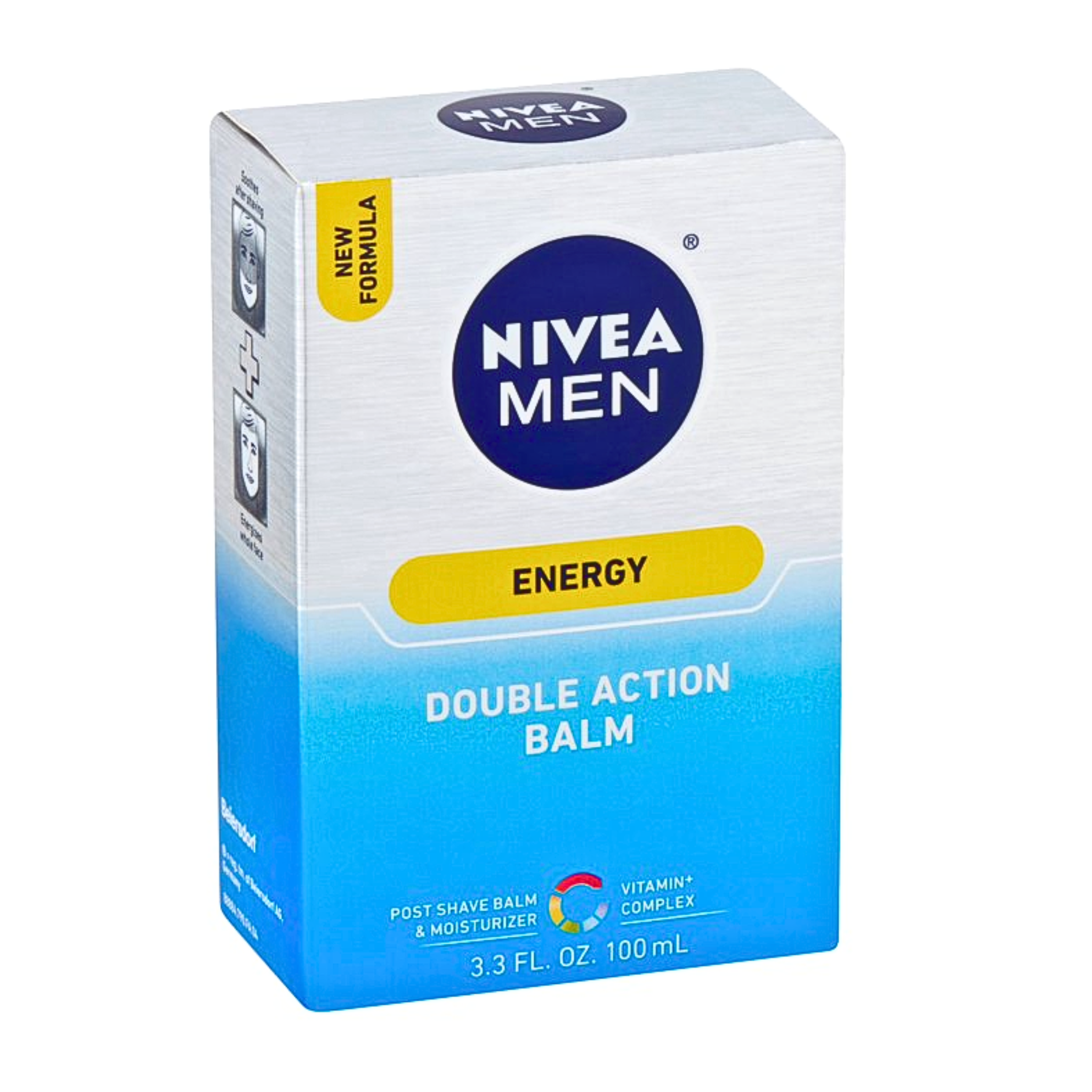 NIVEA MEN, Energy Double Action Balm, Energizing Post-Shave and Moisturizing Care, 3.3 fl oz