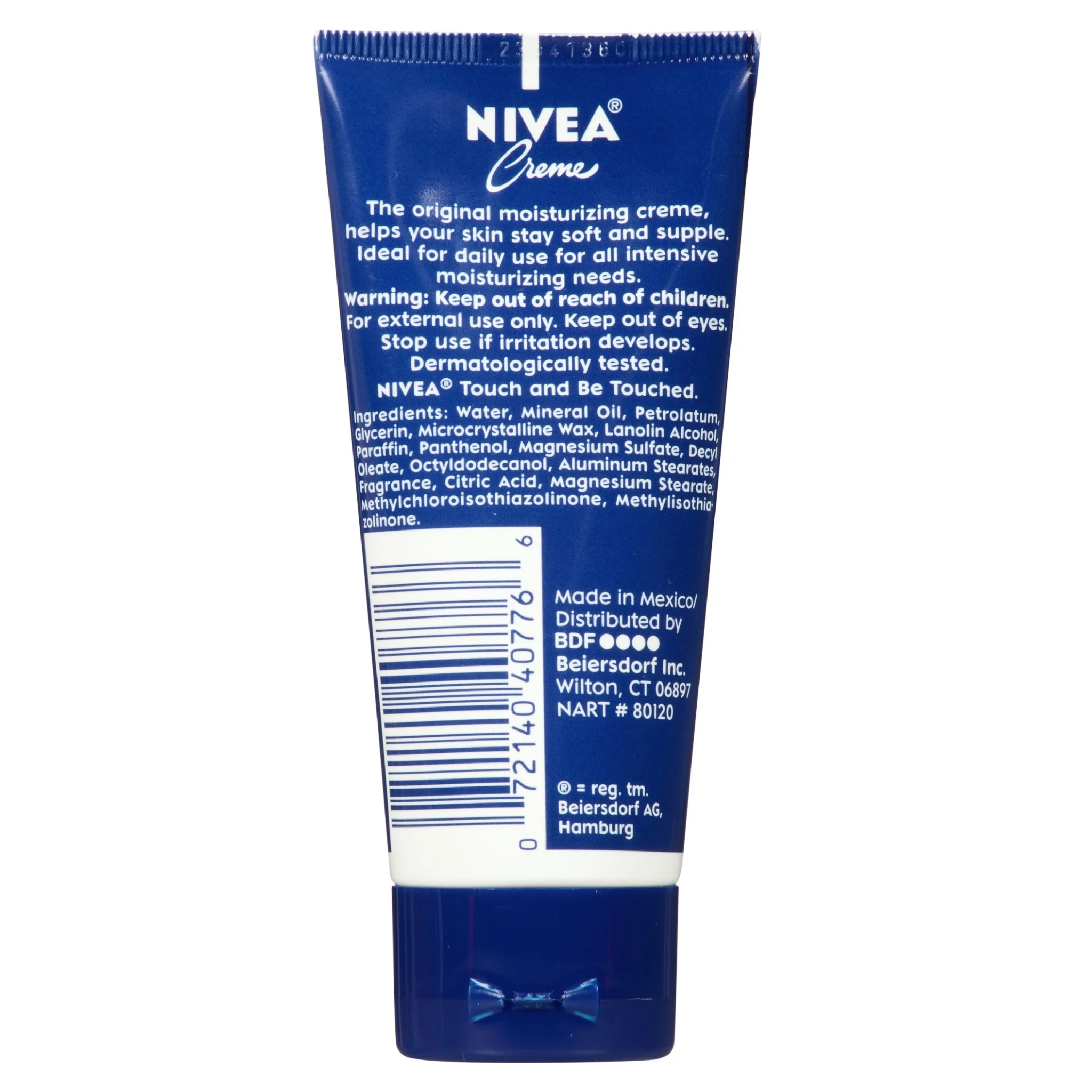 NIVEA, Creme Moisturizing Cream, for Body, Face & Hands, 2 oz Tube