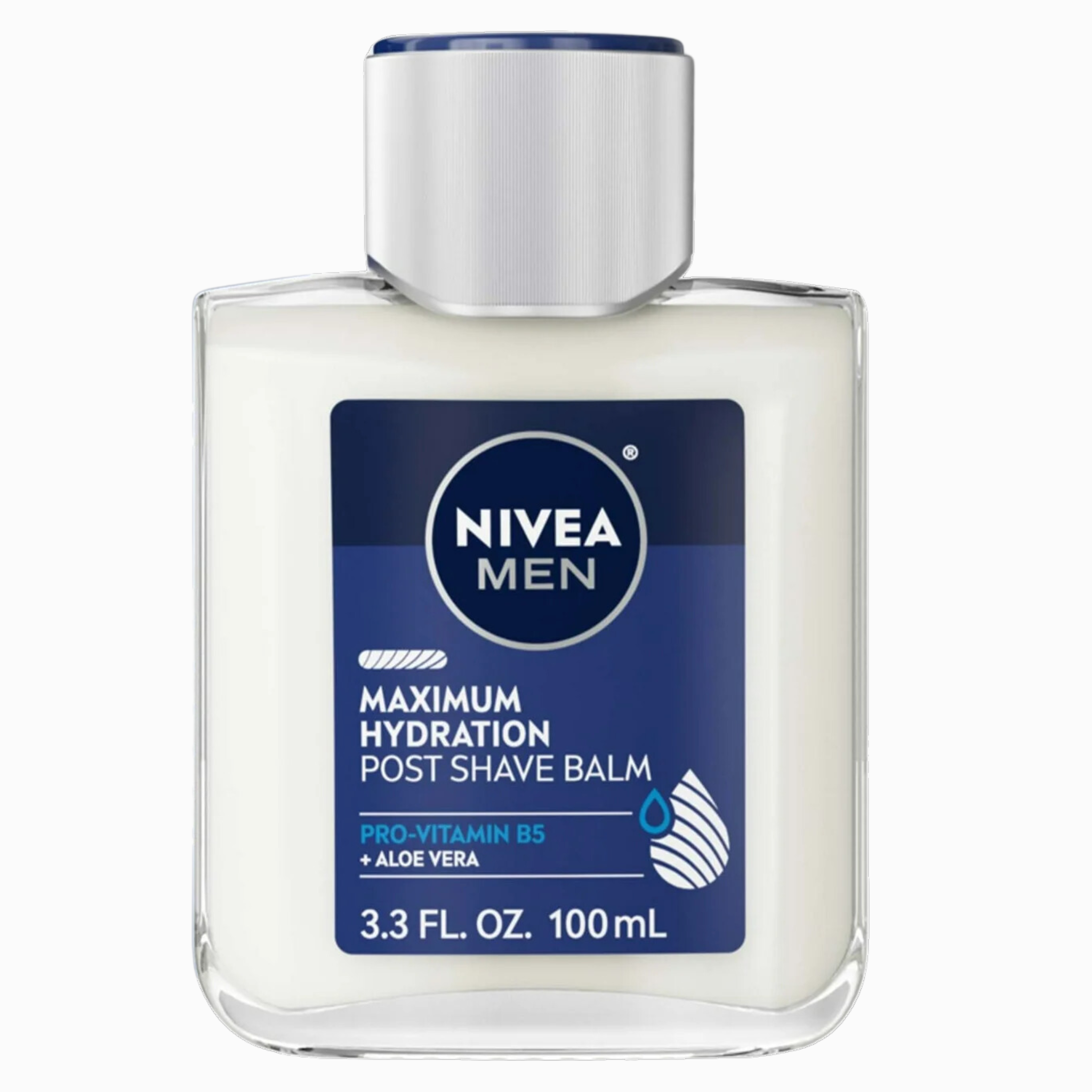 NIVEA MEN, Maximum Hydration Post Shave Balm, Deep Moisturizing Formula for Smooth and Refreshed Skin, 3.3 fl oz