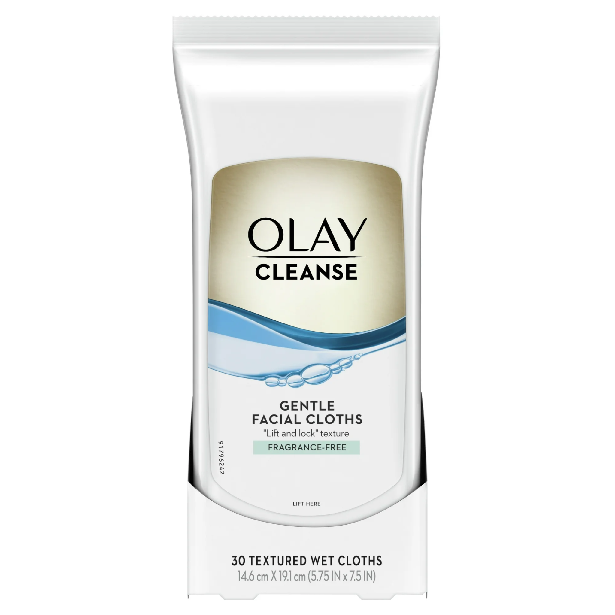 Olay, Cleanse Gentle Facial Cloths, On-the-Go Cleansing Wipes, 30 count