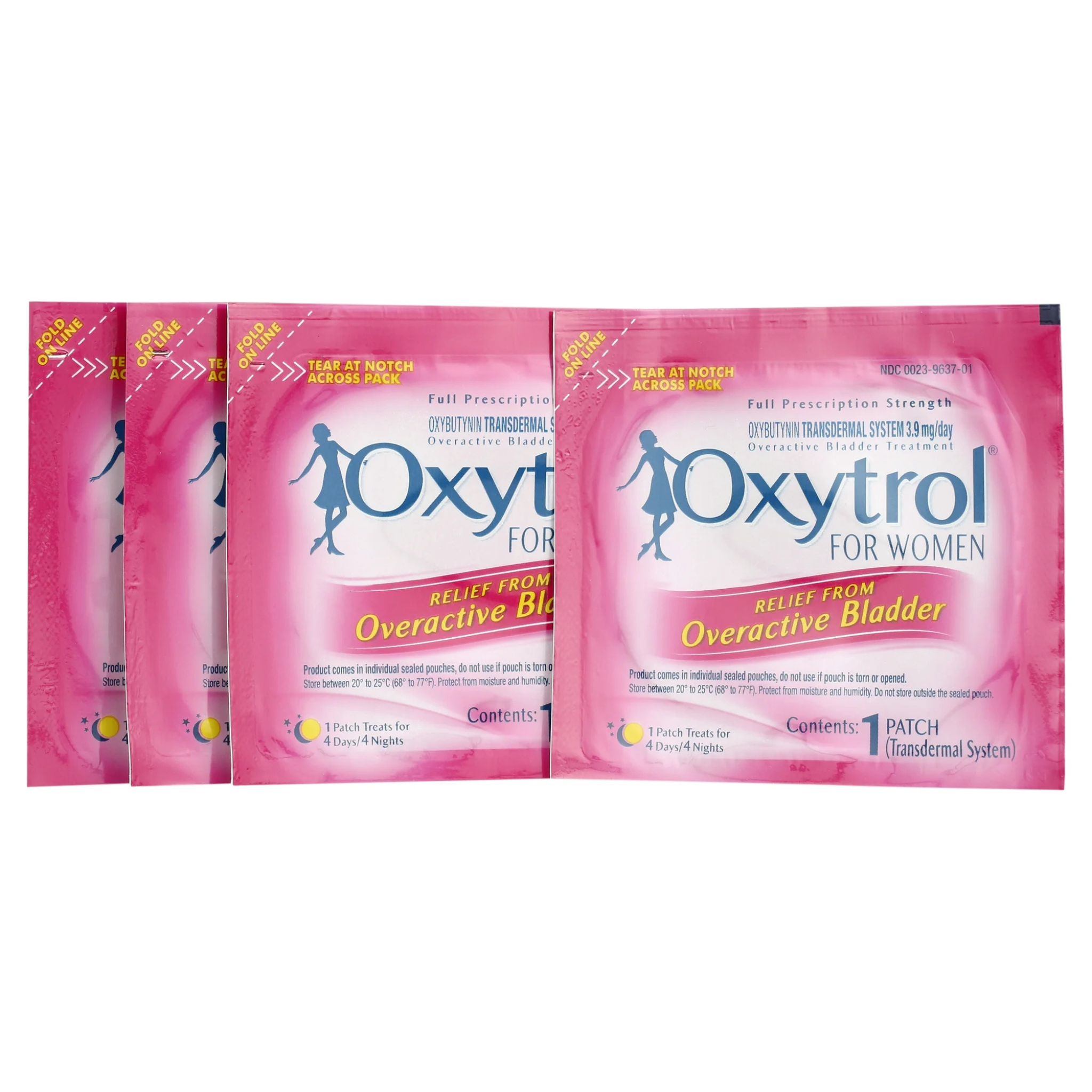 Oxytrol for Women Overactive Bladder Patch 4 ea