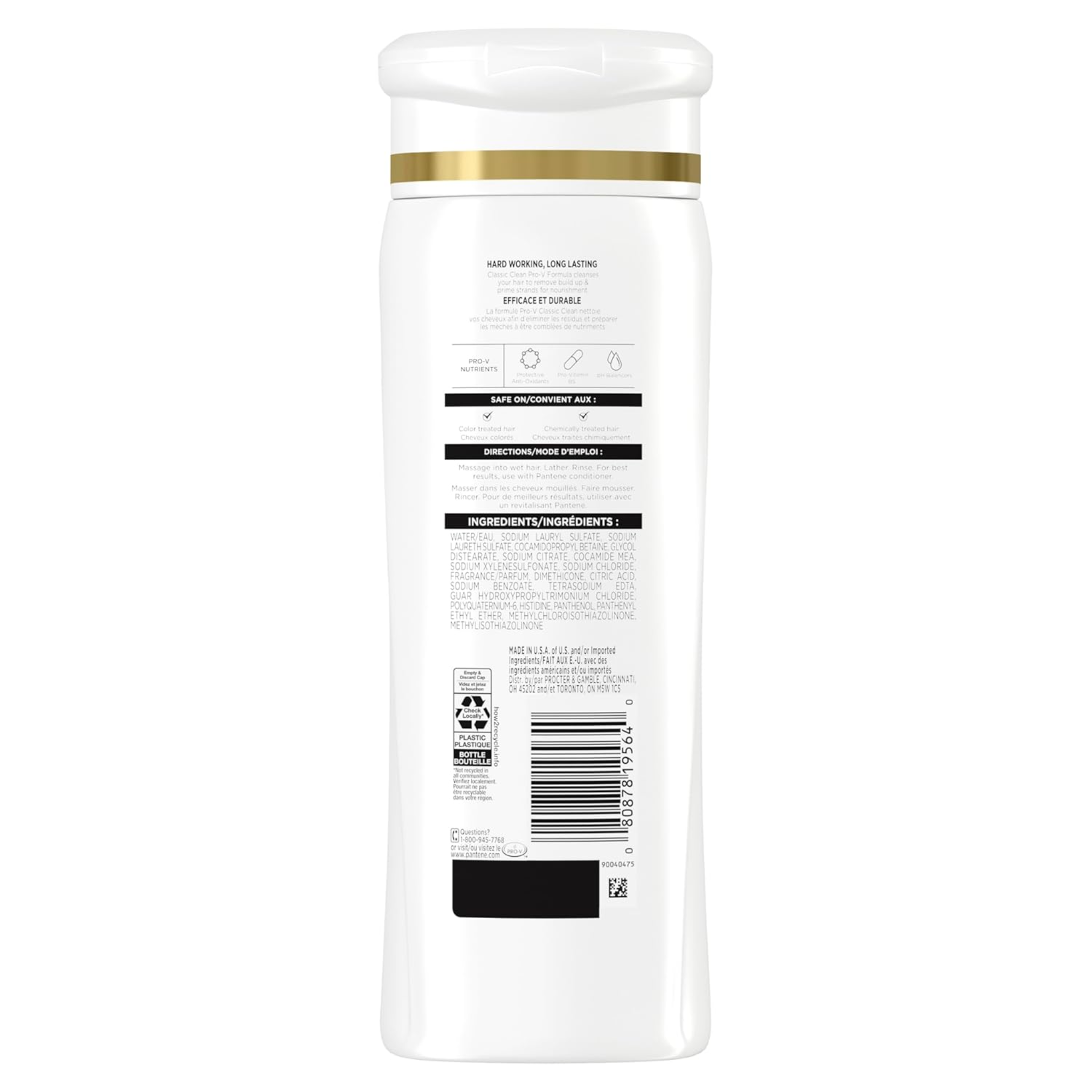 Pantene, PRO-V Volume & Body Shampoo, Lightweight Formula for Full and Bouncy Hair, 12.0 oz