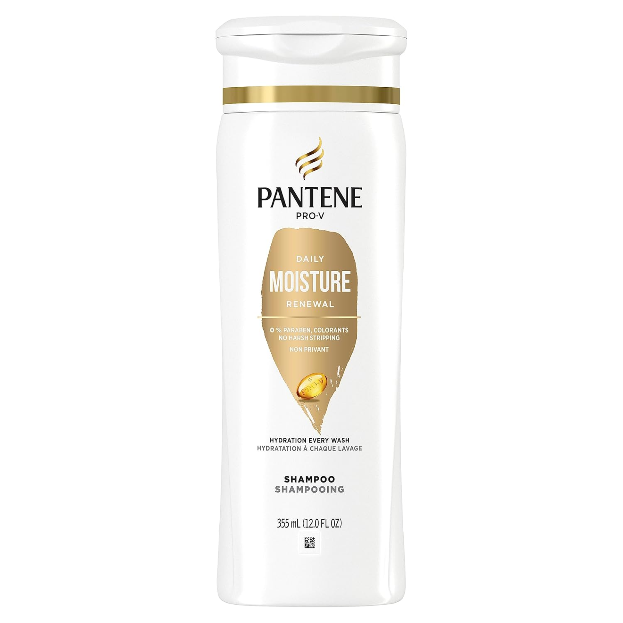 Pantene Pro-V, Daily Moisture Renewal Shampoo, Hydrating Formula for Soft & Healthy Hair, 12 oz