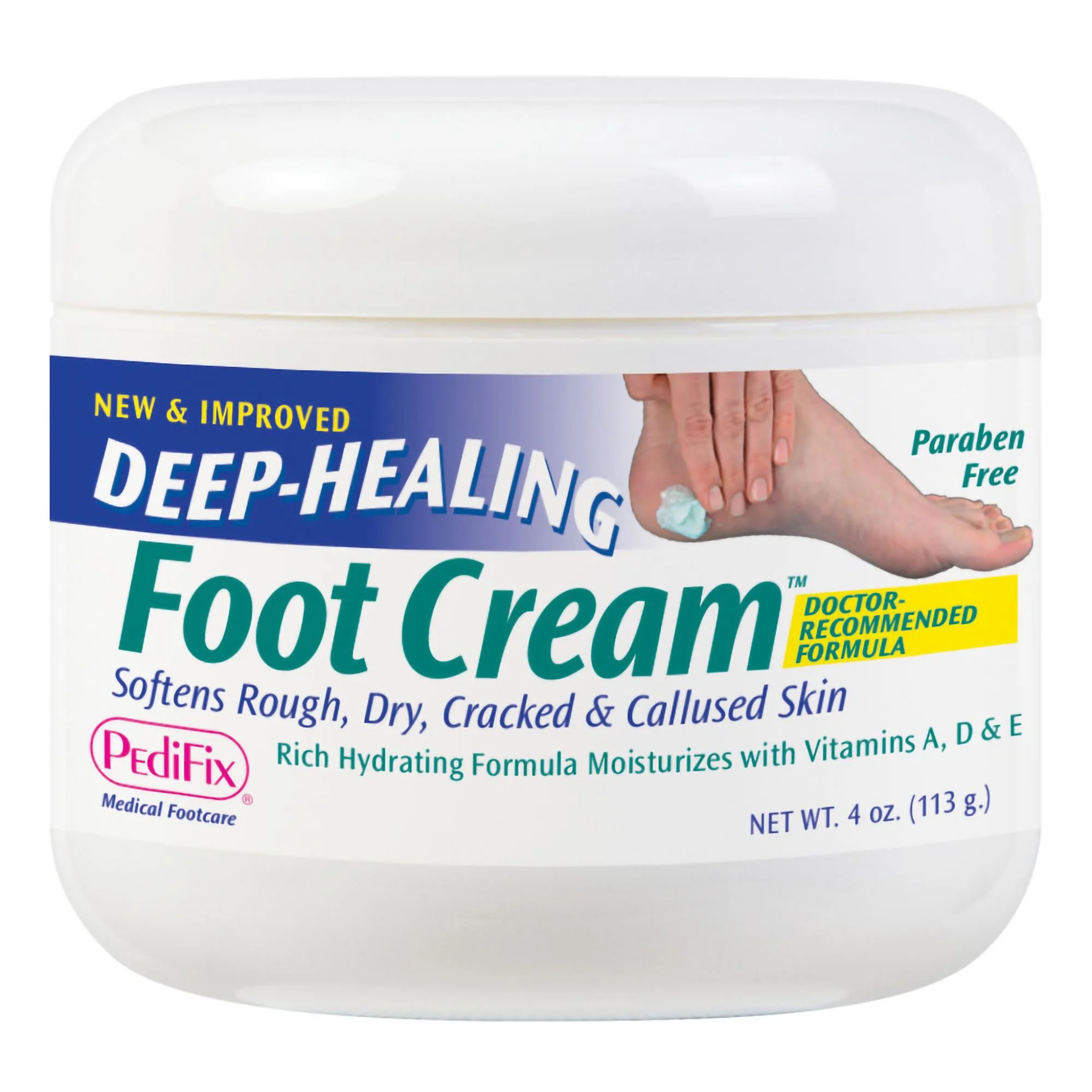 Pedifix, Scented Foot Moisturizer Cream, Nourishing Hydration for Dry Feet, 4 Oz Jar