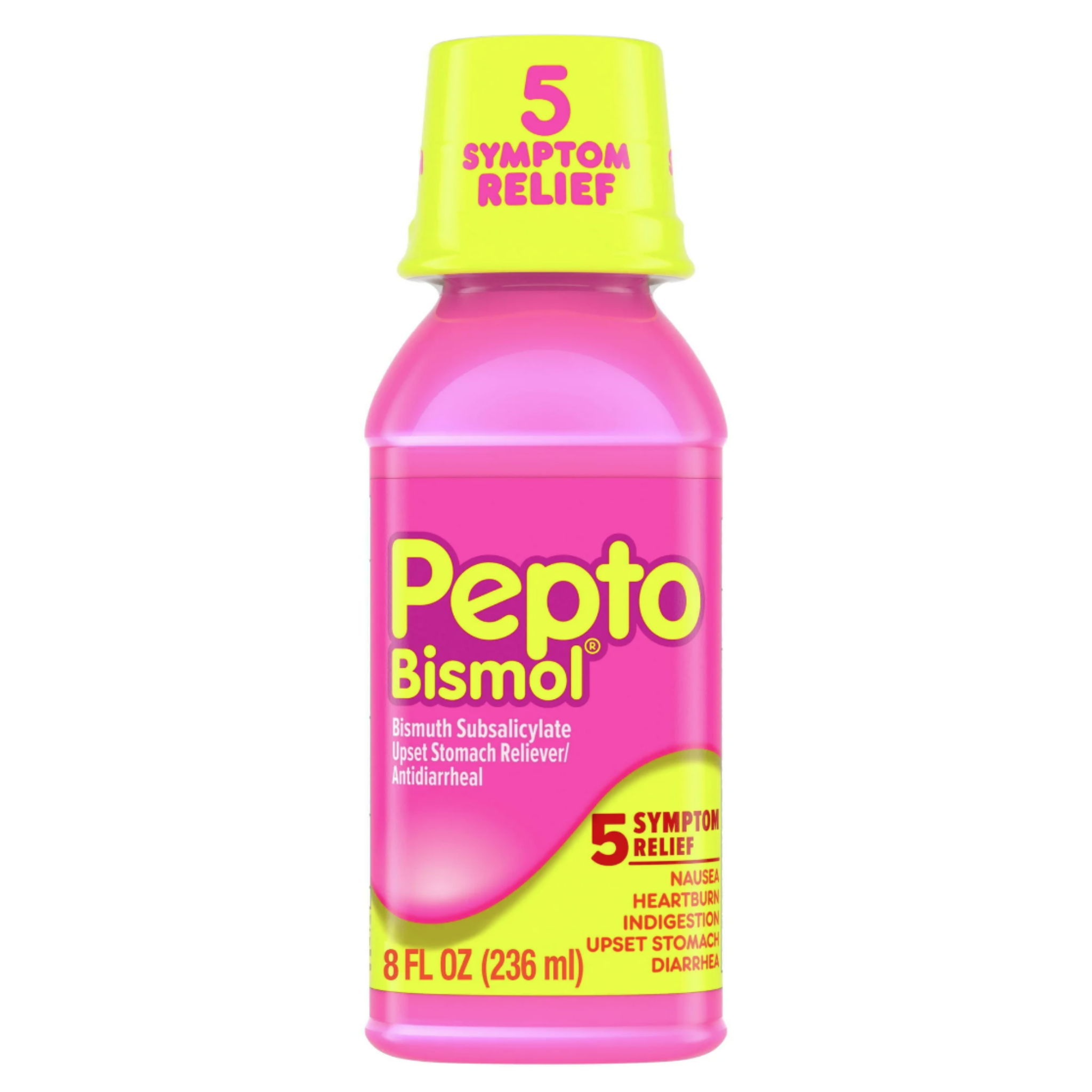 Pepto Bismol Liquid for Upset Stomach and Diarrhea Relief, Over-The-Counter Medicine, 8 oz