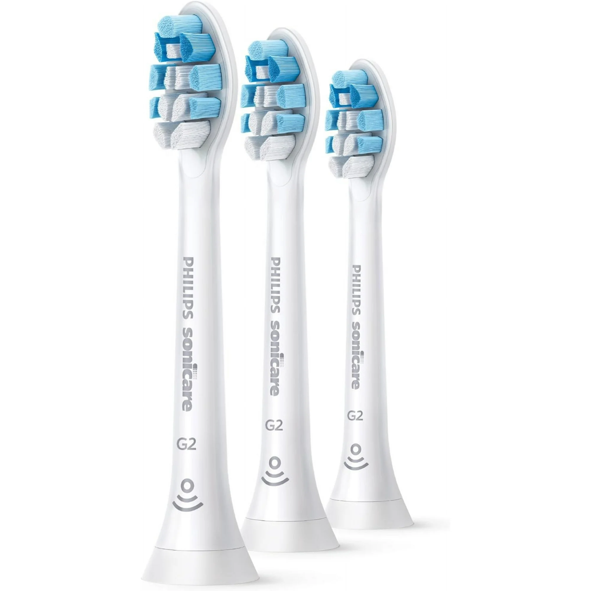 Philips Sonicare, G2 Optimal Gum Care Brush Heads, Replacement Toothbrush Heads for Gentle Gum Care, White, 3 Pack, HX9033/65