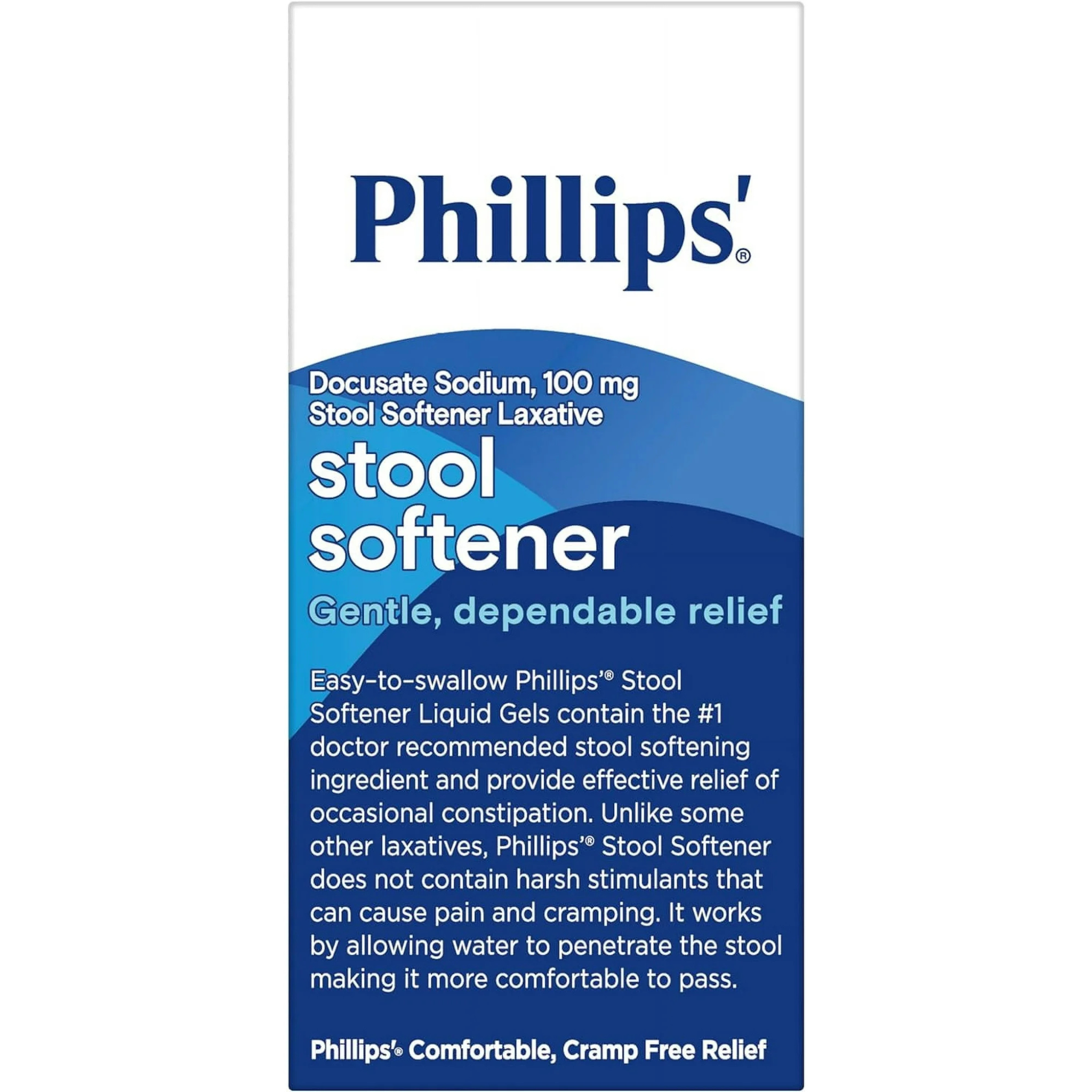 Phillips' Stool Softener Liquid Gels 30 Liquid Gels