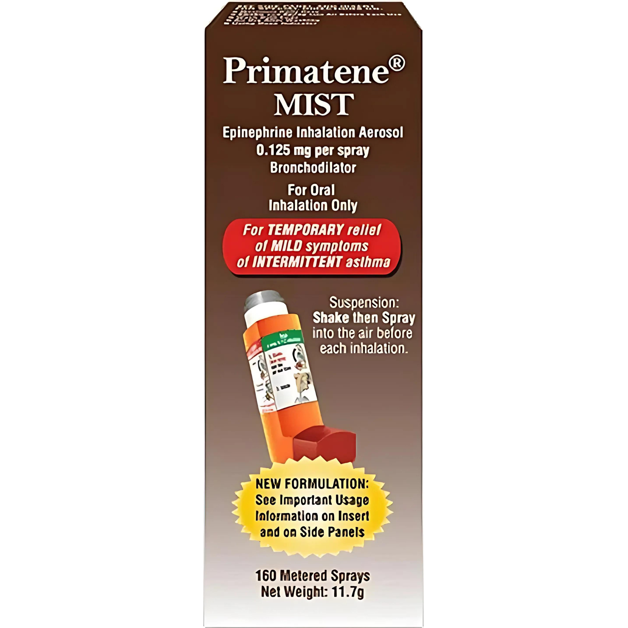 Primatene MIST Epinephrine Oral Inhalation Aerosol, 11.7 g