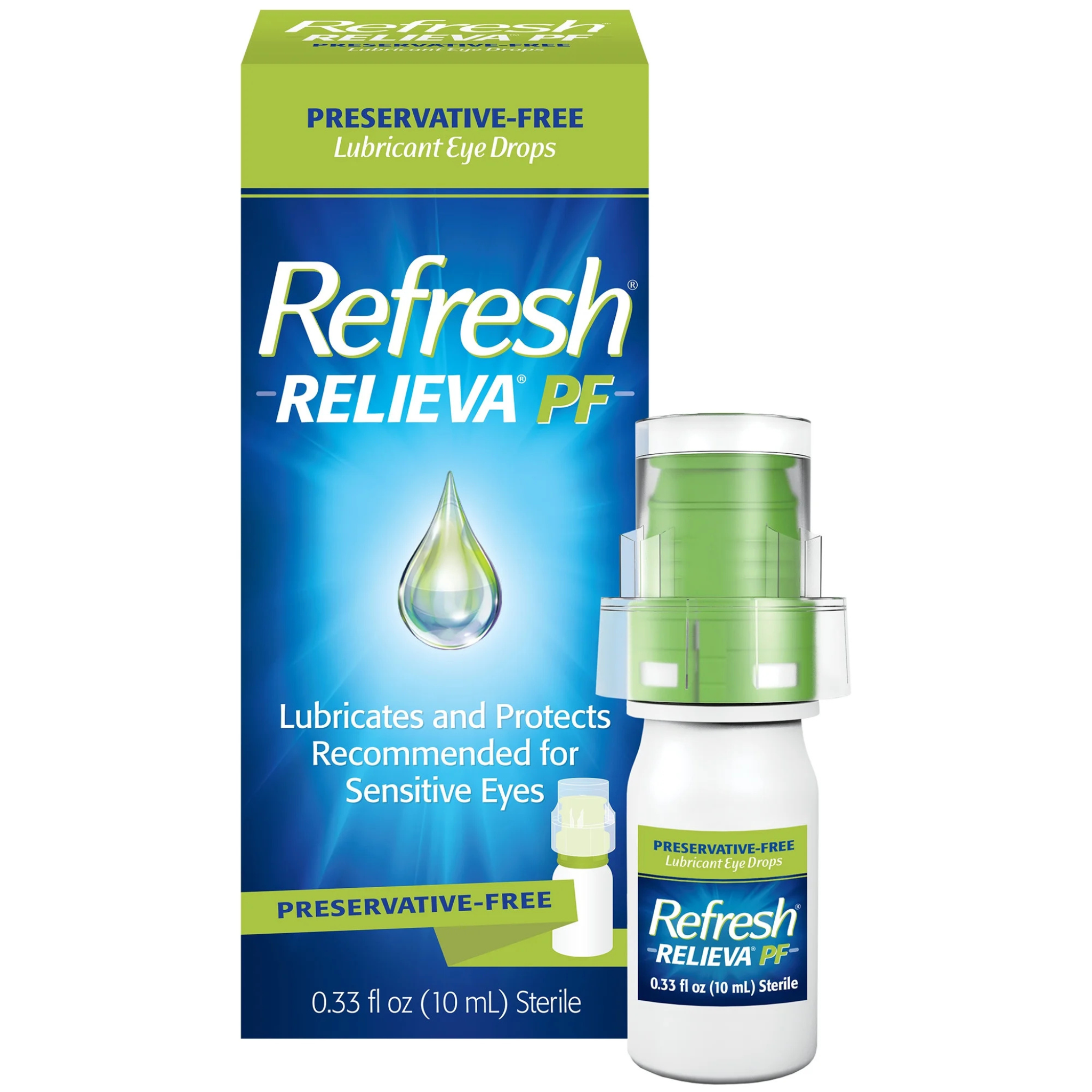 Refresh Relieva Preservative-Free Tears Lubricant Eye Drops, 10 ml