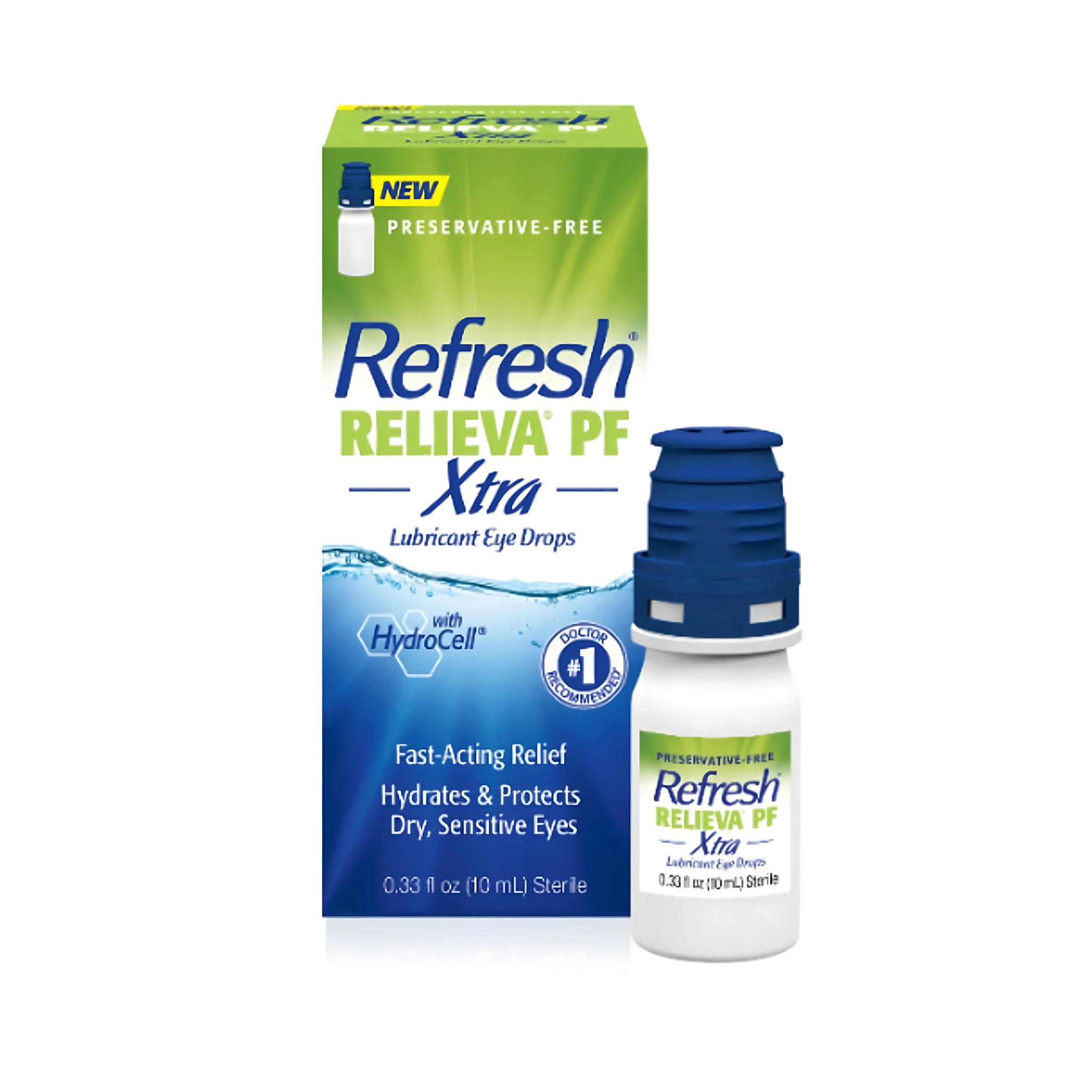 Refresh Relieva Xtra Preservative-Free Tears Lubricant Eye Drops, 10 ml