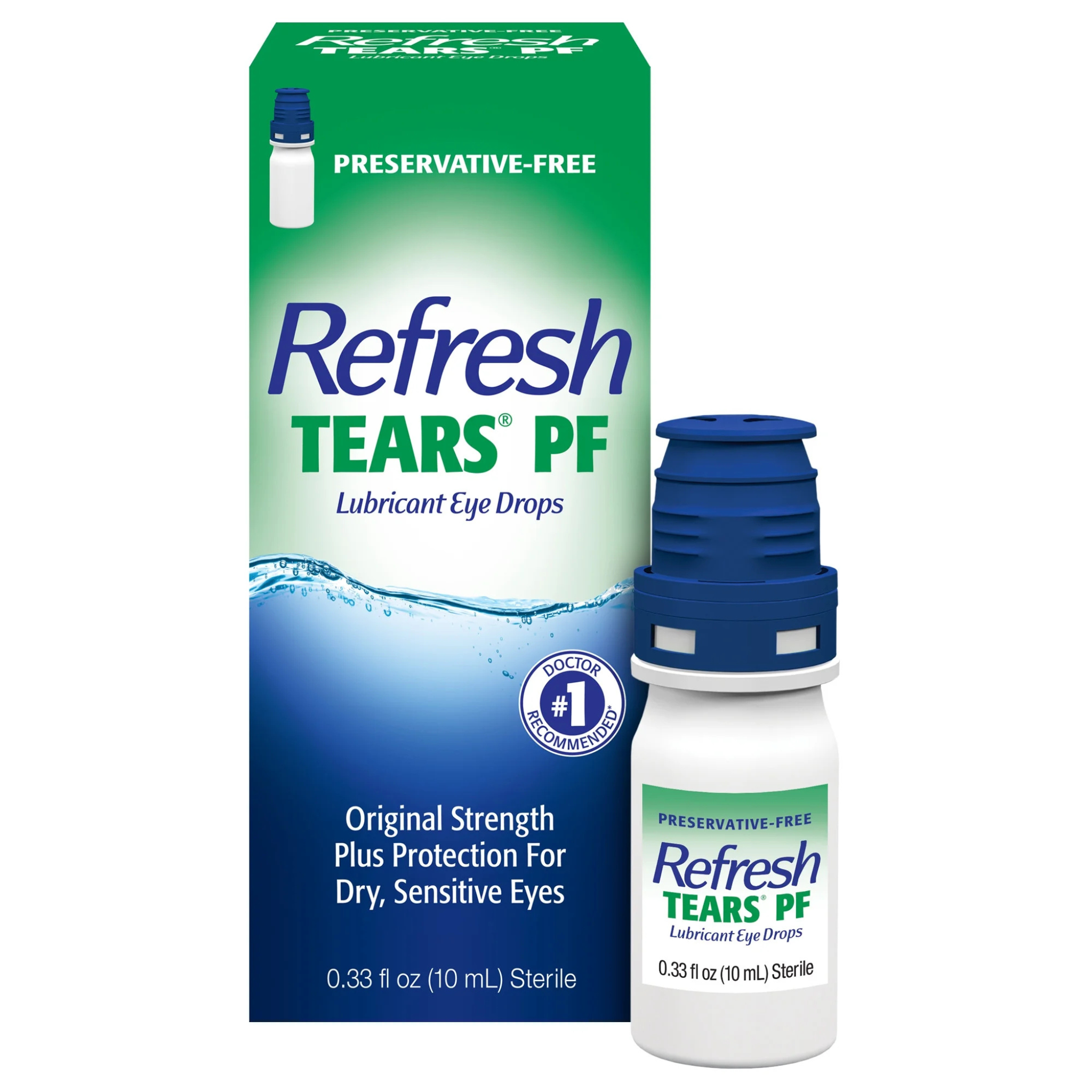 Refresh Tears Multi-Dose Preservative-Free Lubricant Eye Drops, 10 mL