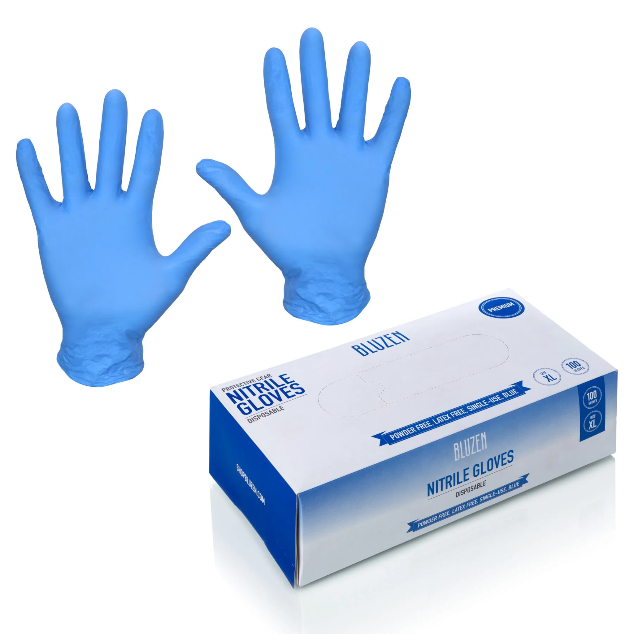 Remcoda, Disposable Nitrile Gloves, Durable and Comfortable Protection for Industrial and Medical Use, Extra Large, 100 Count