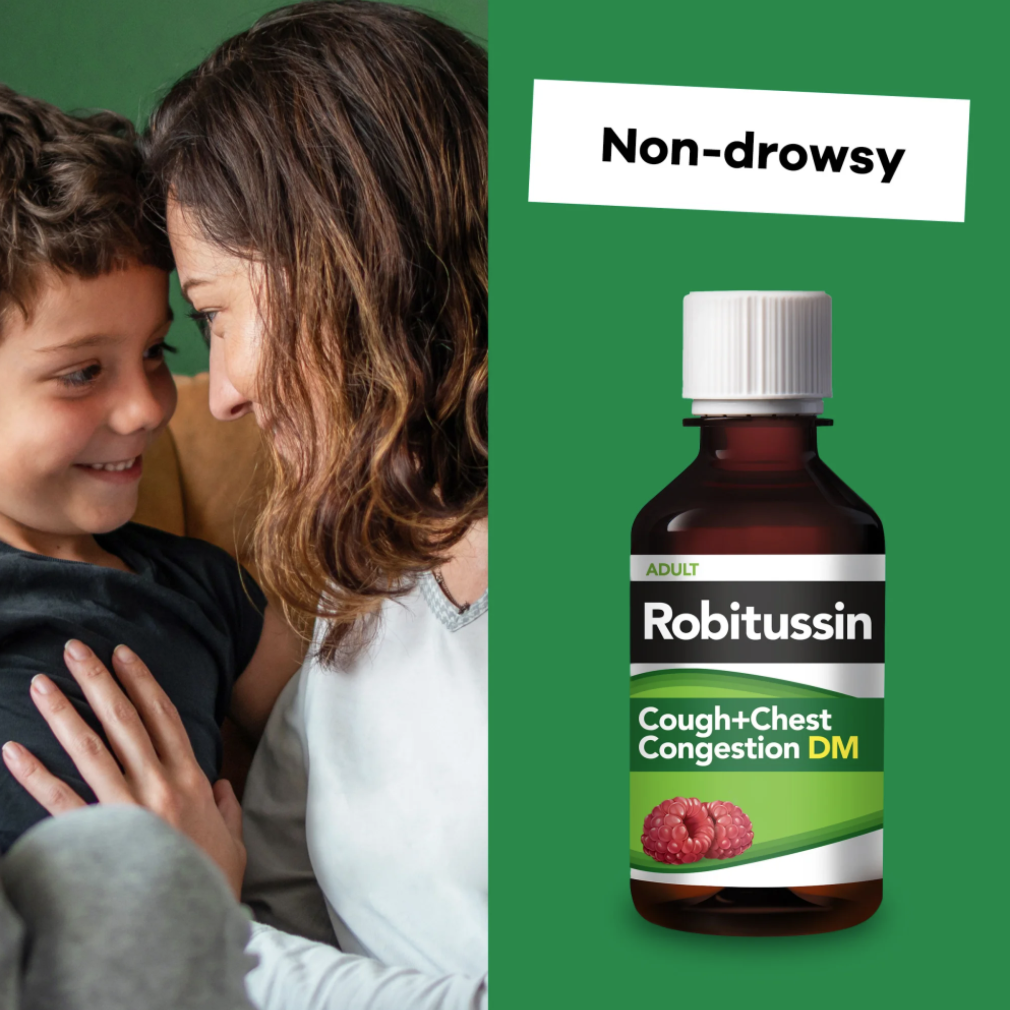 Robitussin Adult Cough Congestion DM and Cold Medicine, Raspberry, 4 Fl Oz