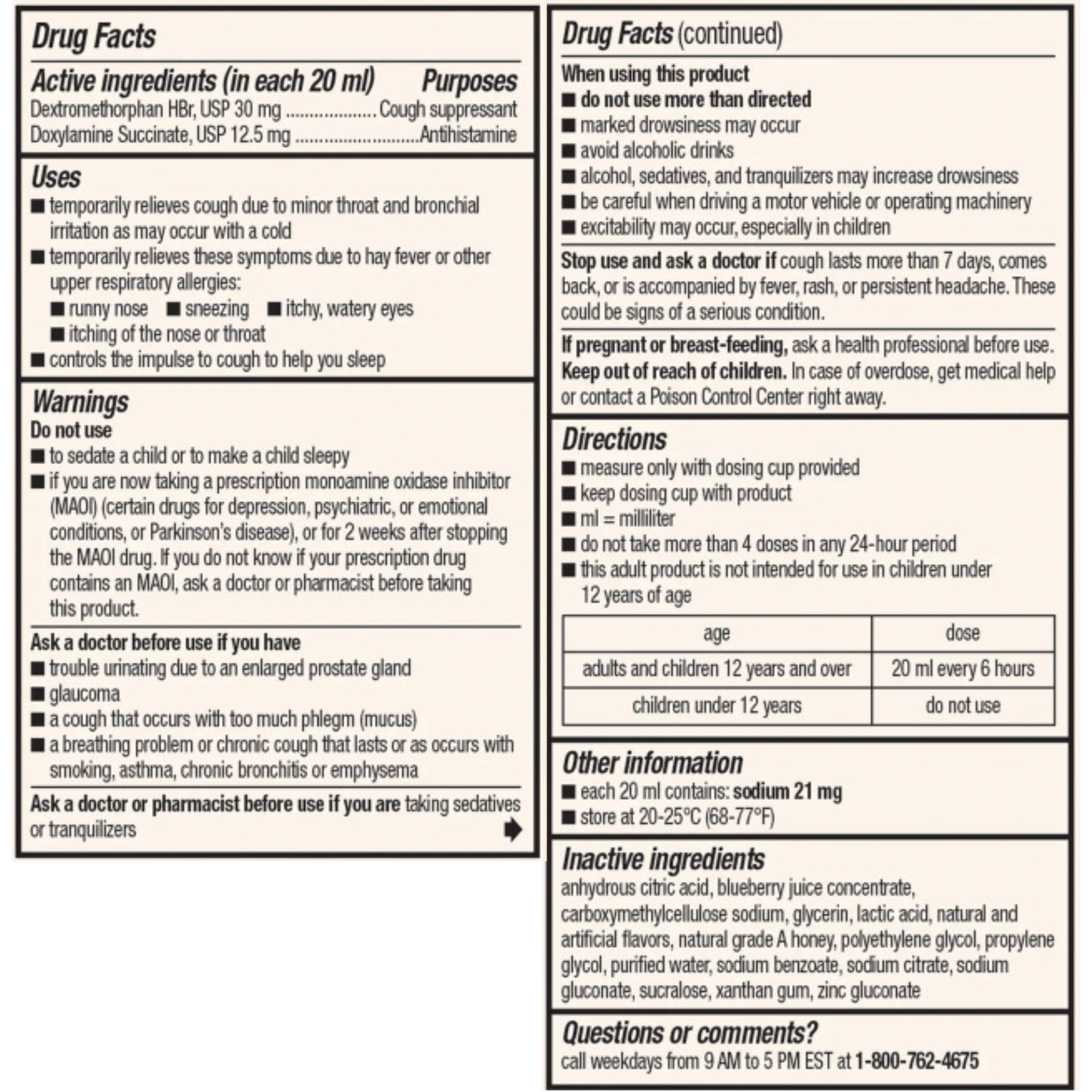 Robitussin Nighttime Max Strength Cough Congestion DM and Cold Medicine, Honey Syrup, 4 fl oz