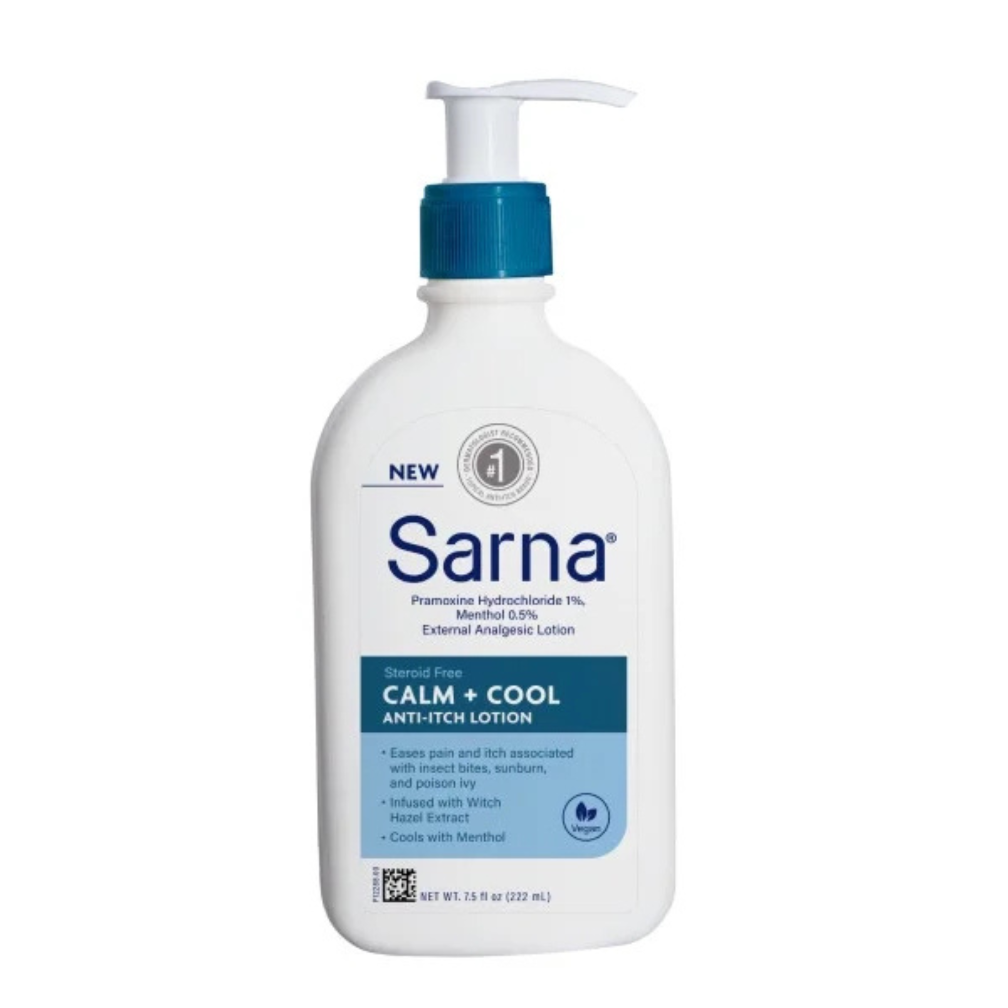 Sarna, Calm and Cool Anti-Itch Lotion, Soothing Relief for Skin Irritations, 7.5 oz