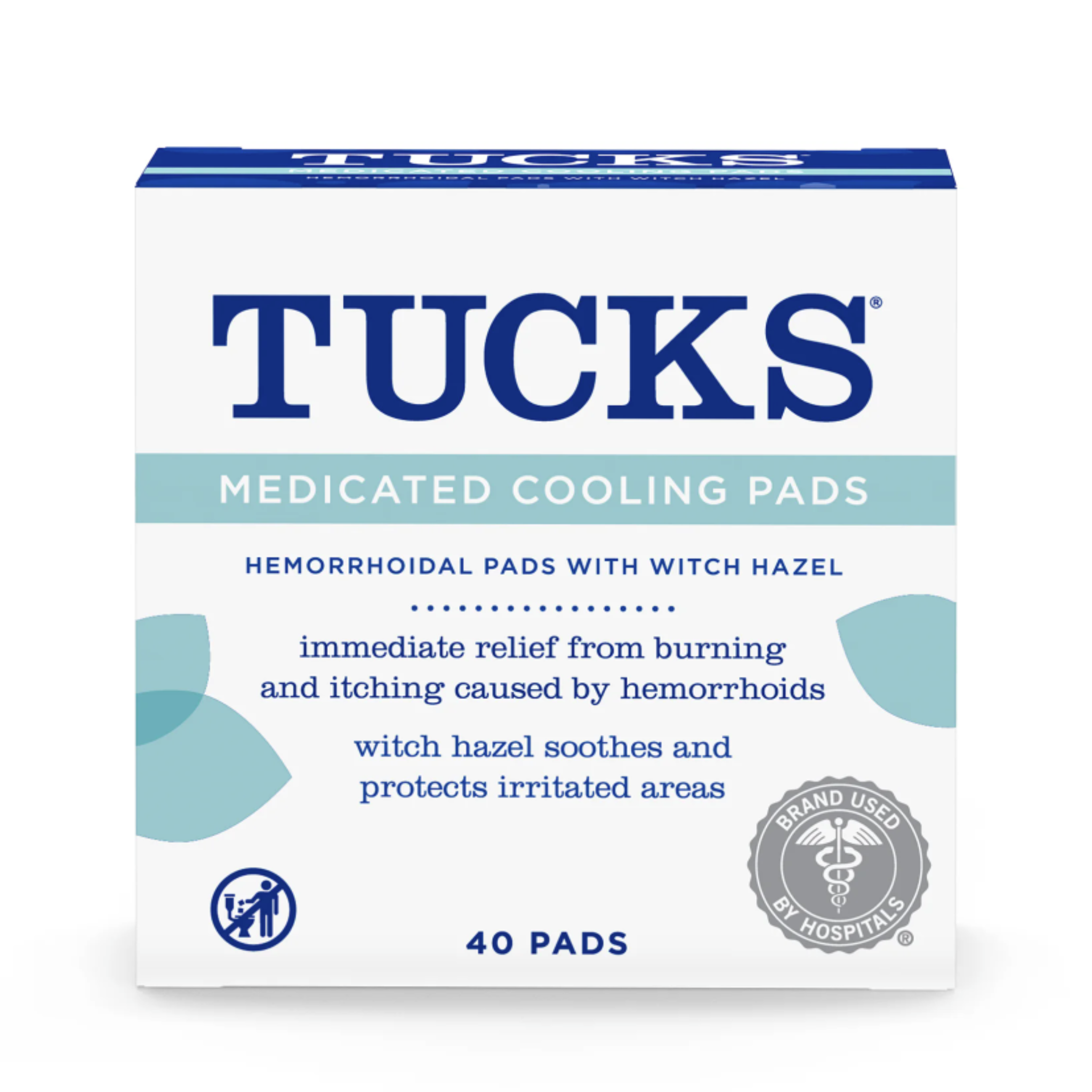 TUCKS 40ct Hemorrhoid Medicated Cooling Pads with Witch Hazel