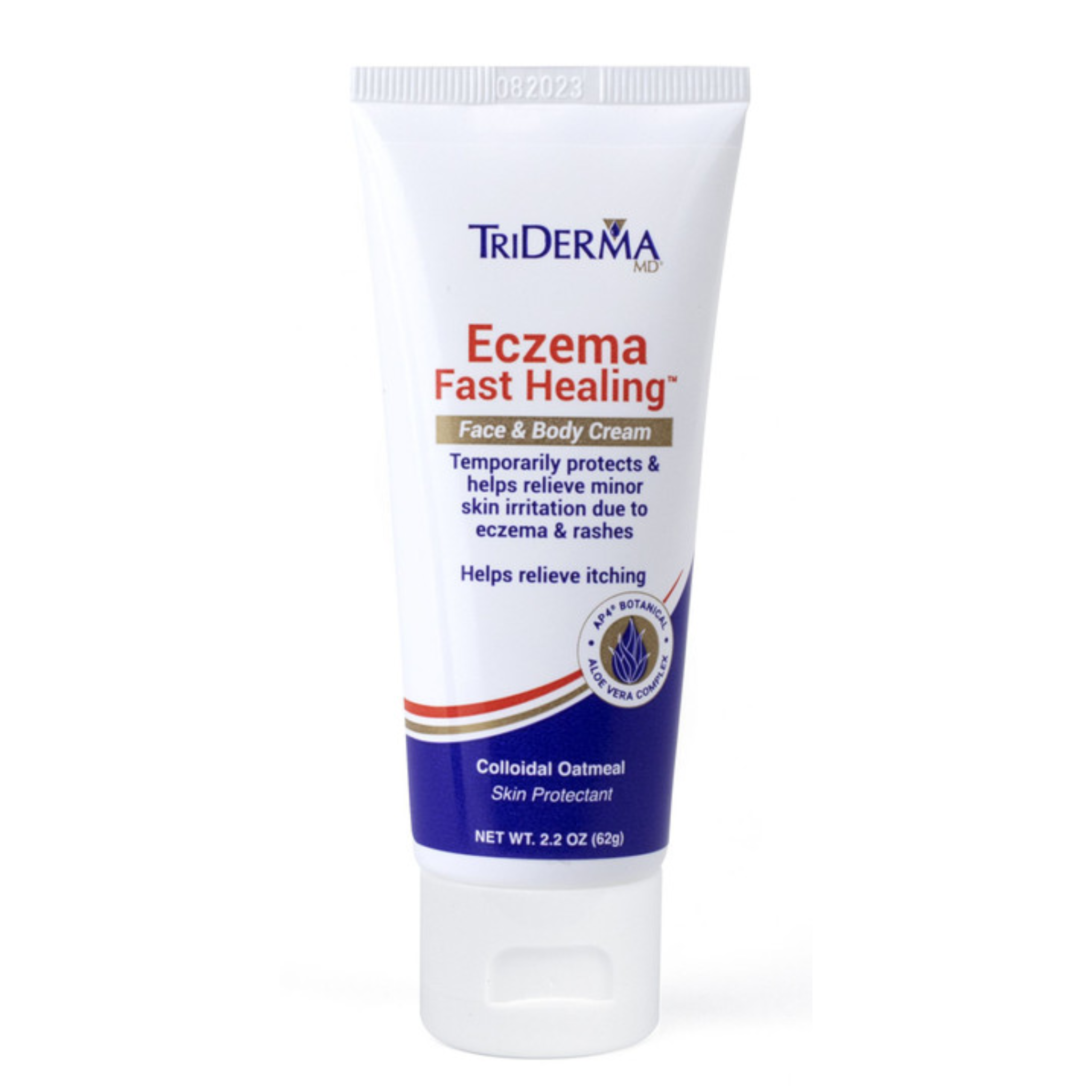 TriDerma, Eczema Fast Healing Cream for Face & Body, Soothing Relief for Dry & Irritated Skin, 2.2 oz Tube