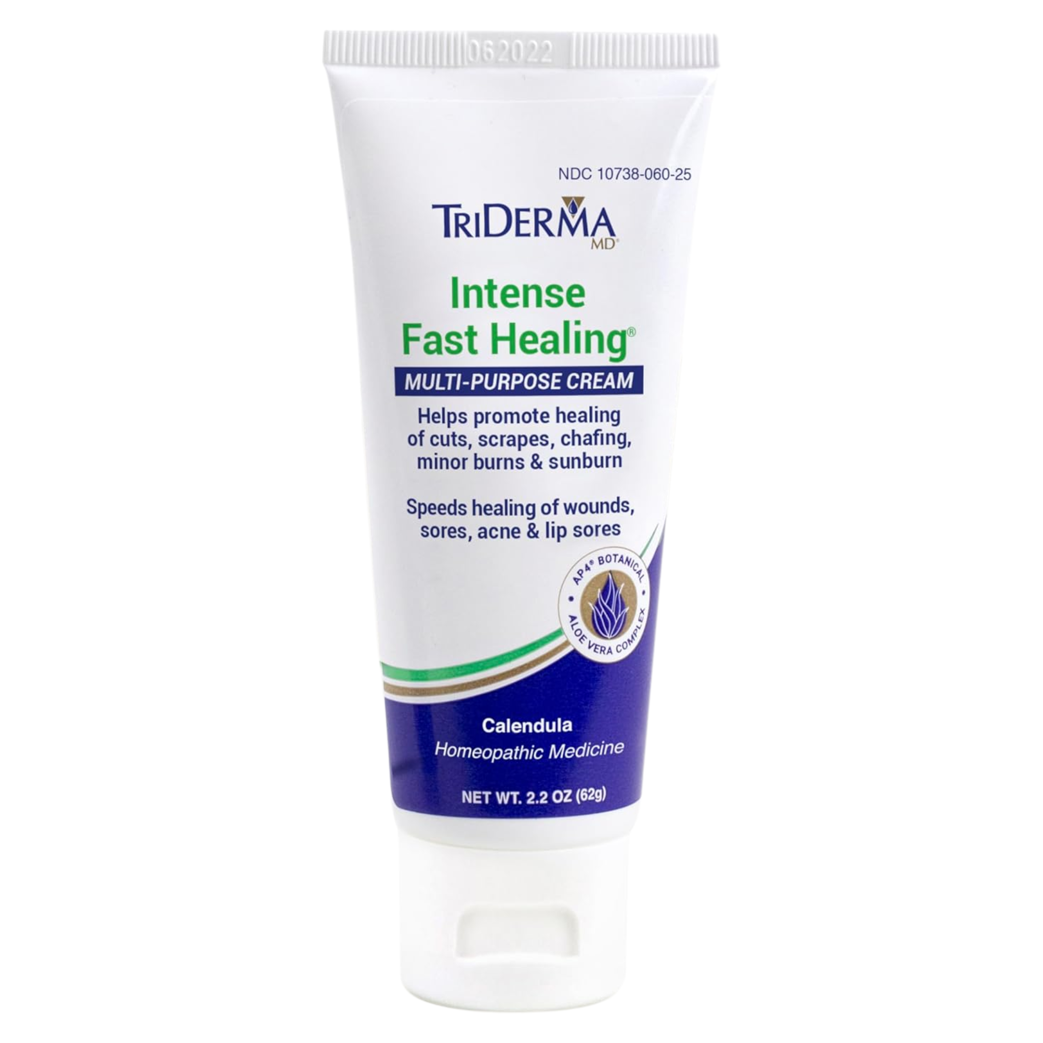 TriDerma, Intense Fast Skin Healing Cream for Hard-to-Heal Irritations, Soothing Relief for Dry Skin, 2.2 oz Tube