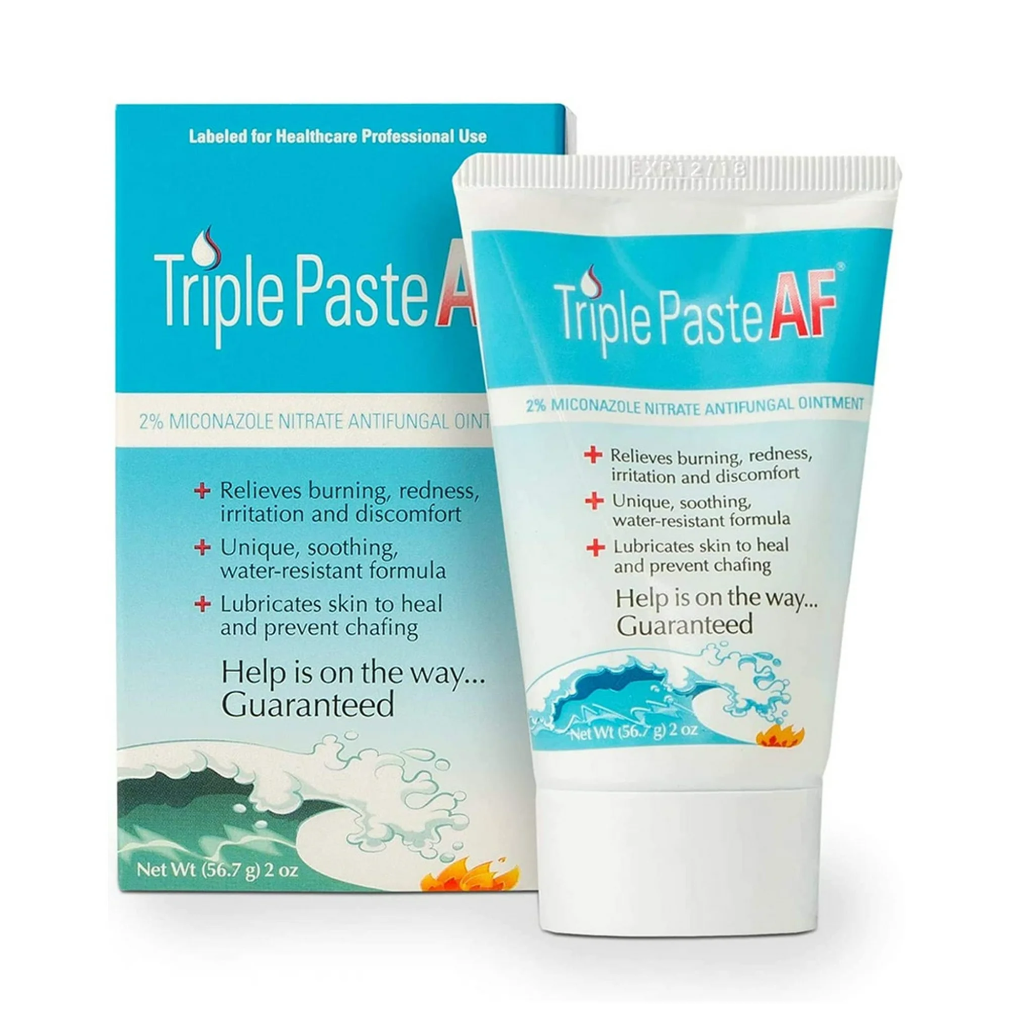 Triple Paste, Antifungal Ointment, Effective Relief for Skin Irritation and Fungal Infections, 2 oz