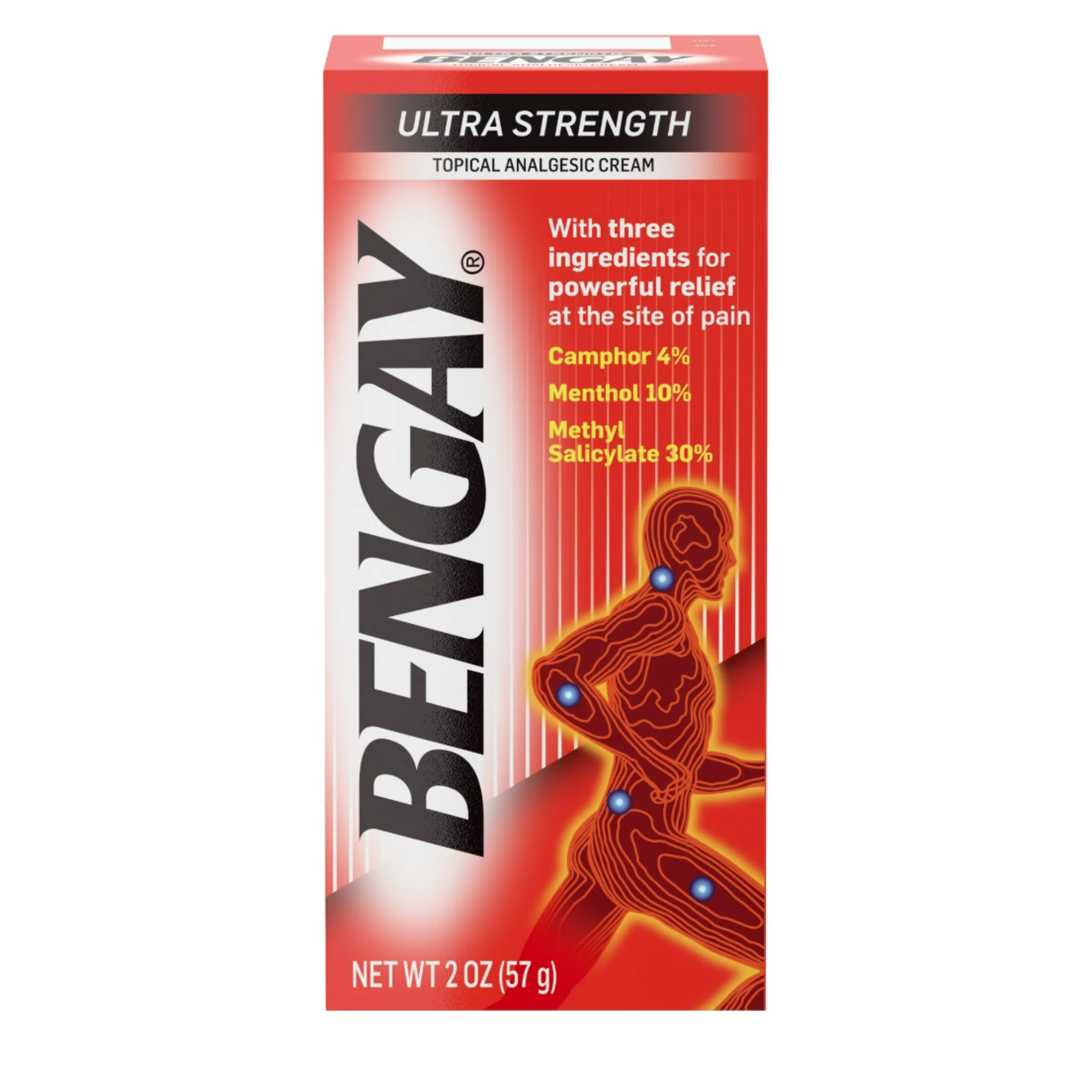 Ultra Strength Bengay Non-Greasy Topical Pain Relief Cream, 2 oz