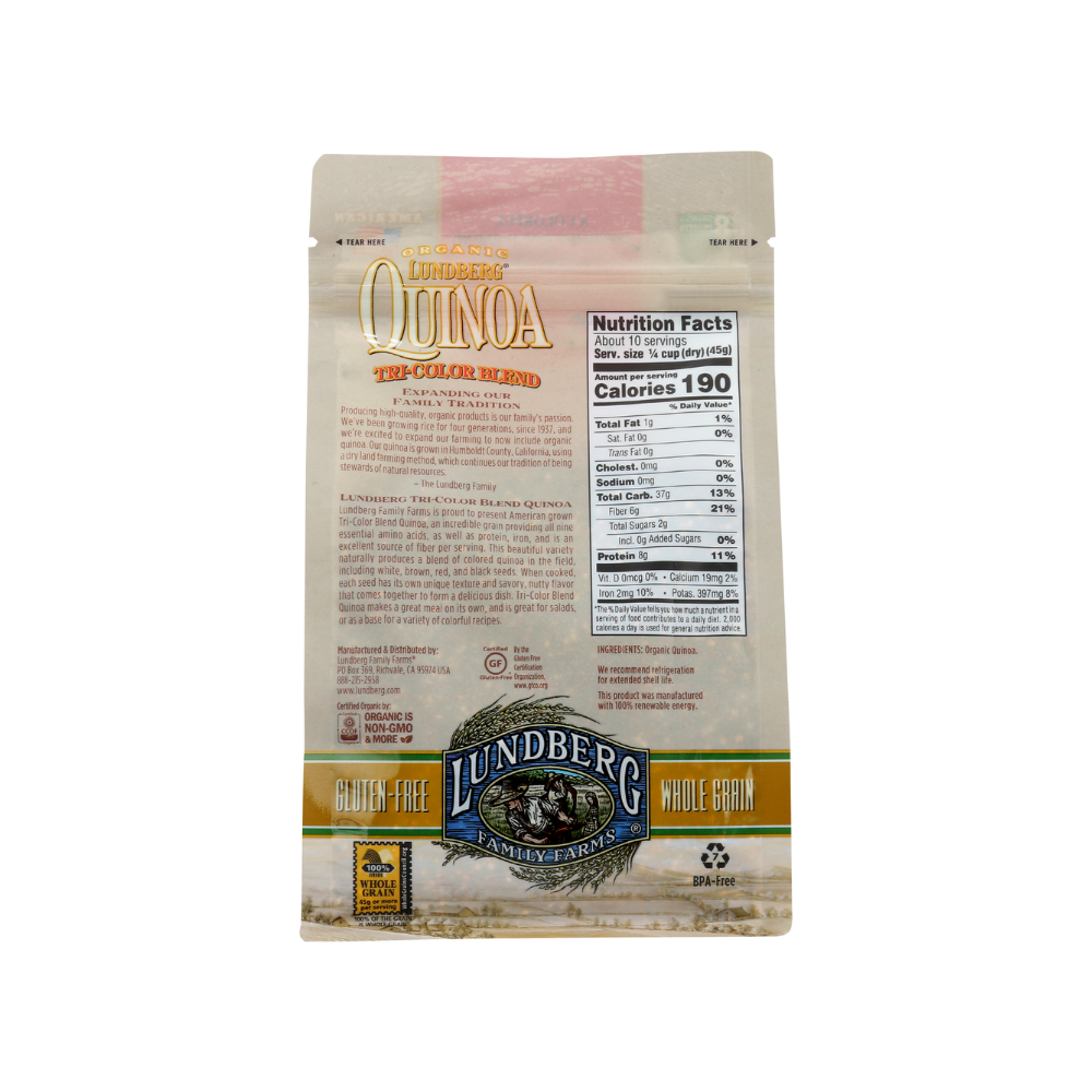 Lundberg Organic Quinoa Tri-Color Blend, 1 lb (Pack of 6)