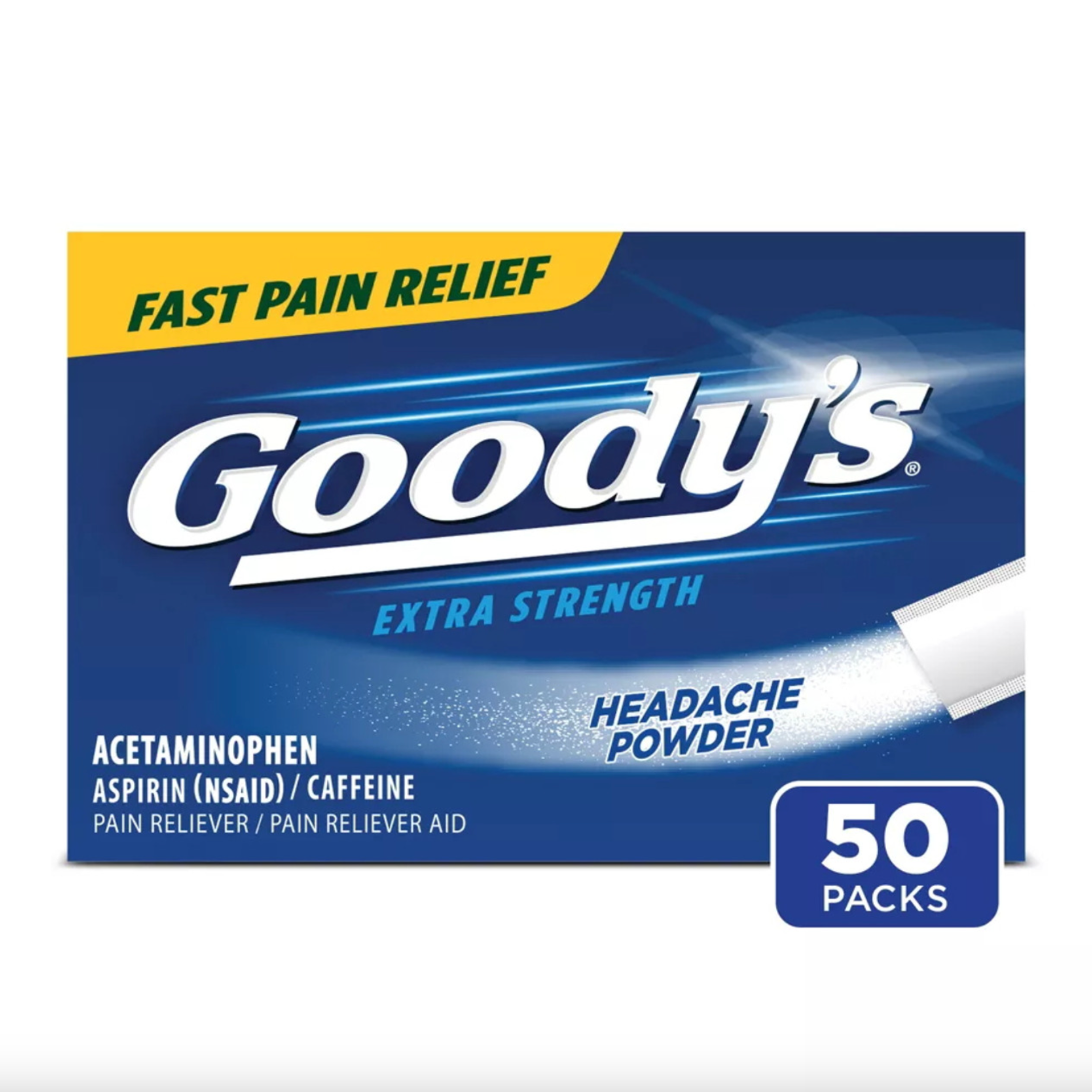 Goody's Pain Relief Powders, Extra Strength Headache Powder, 50 ct