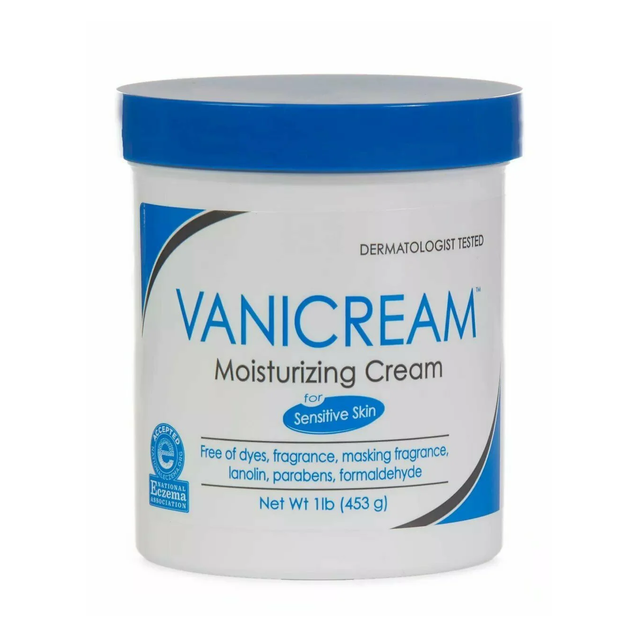 Vanicream, Sensitive Long-Lasting Moisturizing Skin Cream, Nourishing Formula for Dry Skin, 16 oz Jar