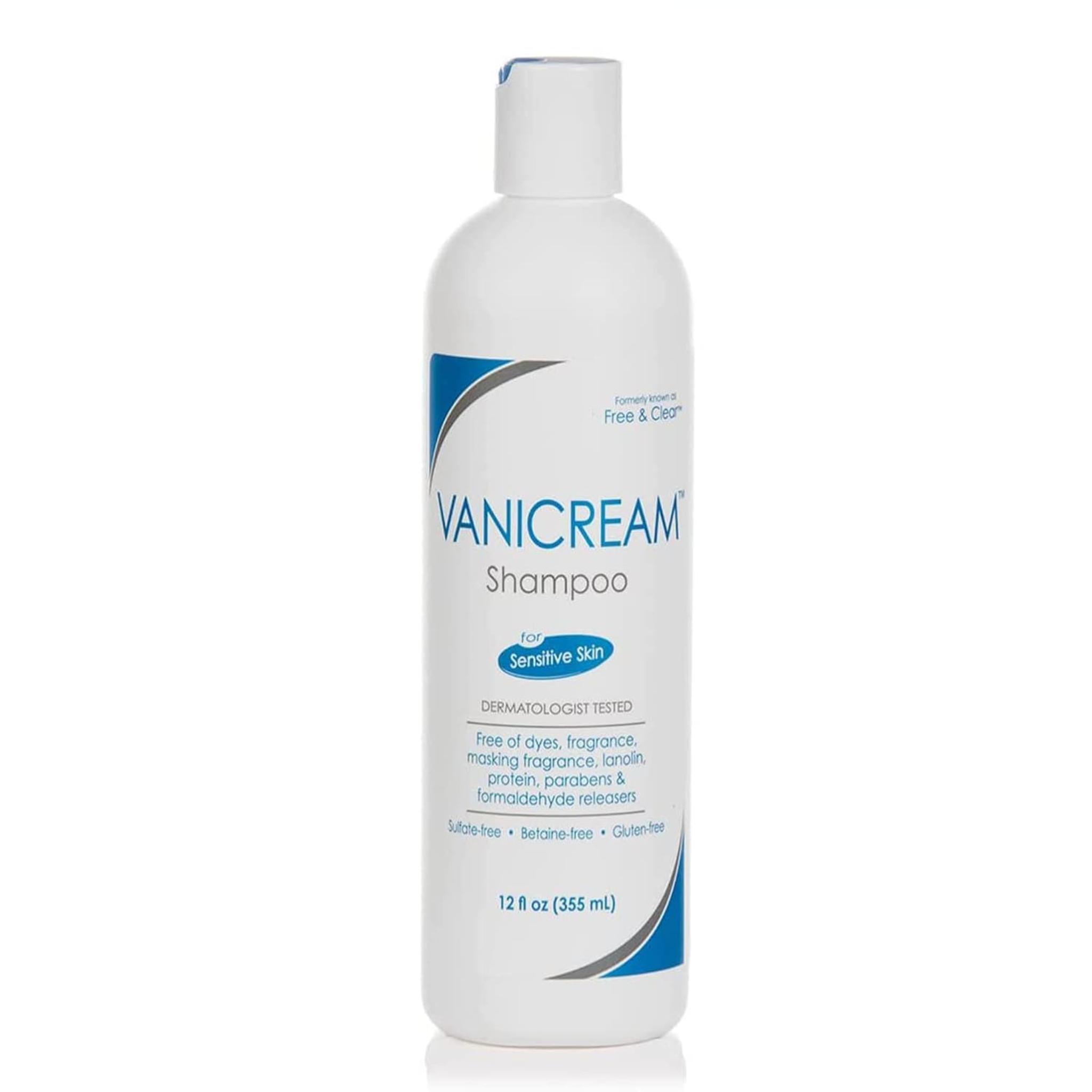 Vanicream, Hair Shampoo for Sensitive Scalp, Gentle and Fragrance-Free Formula, 12 Oz