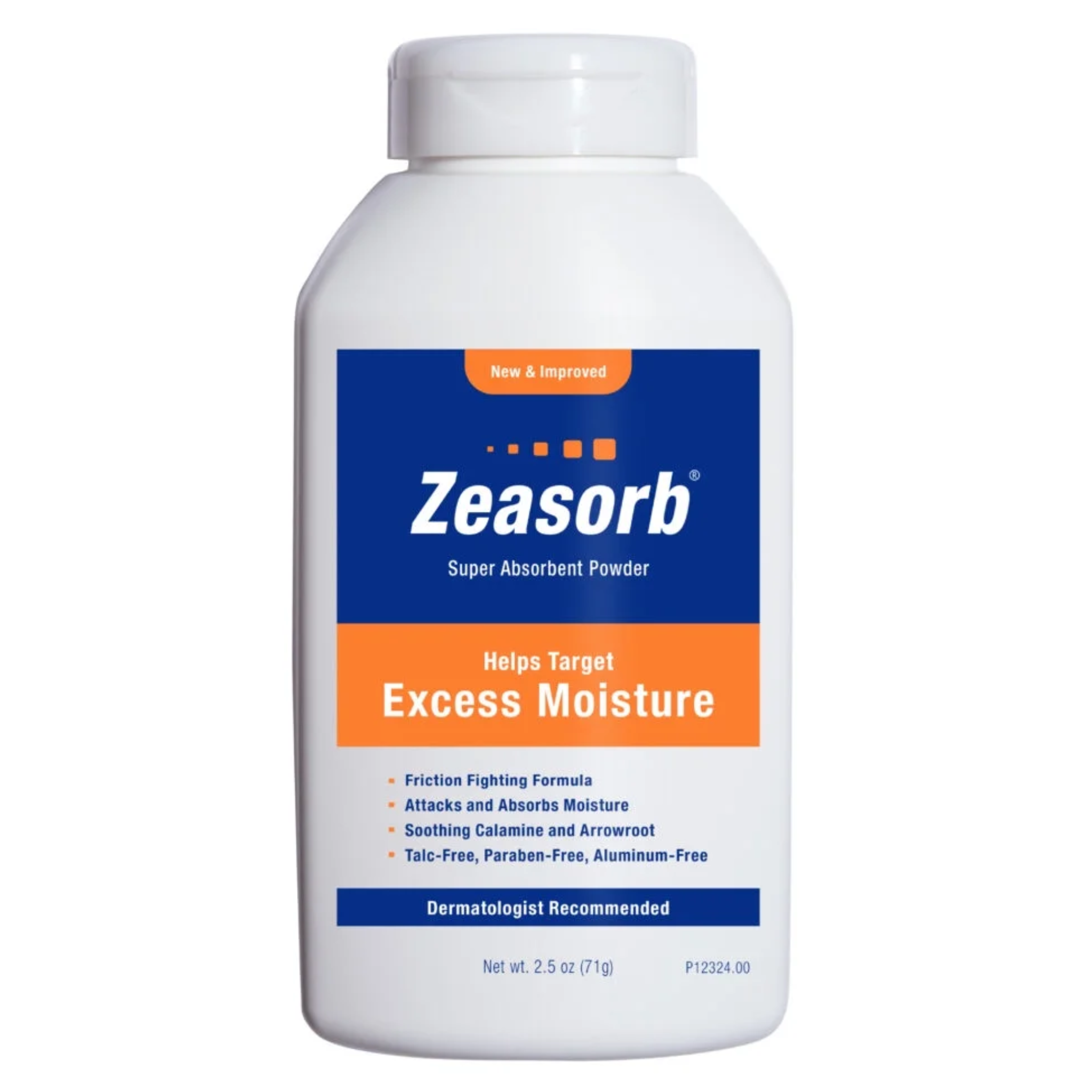 Zeasorb, Prevention Foot and Body Powder, Absorbs Excess Sweat and Moisture, 2.5 oz