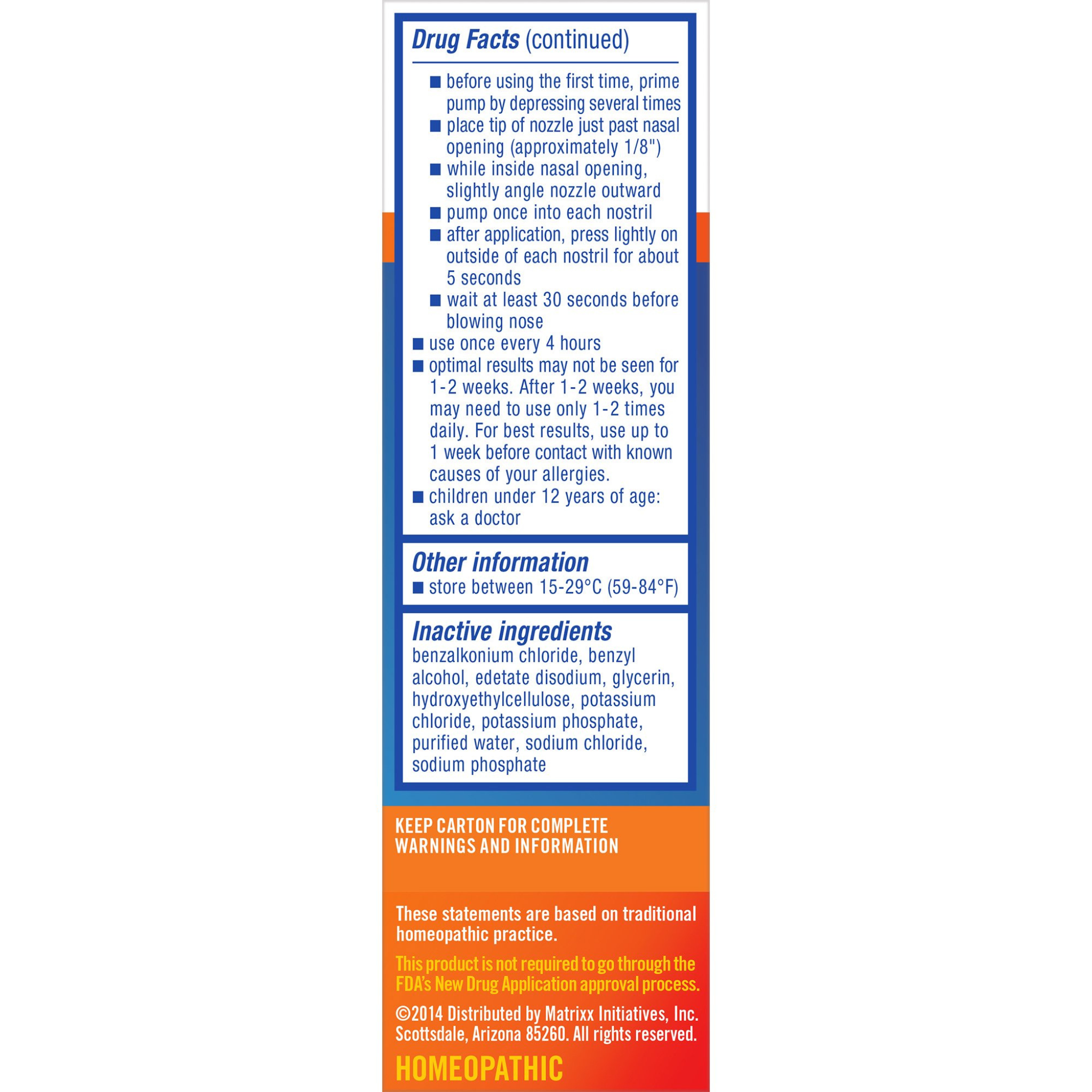 Zicam Powerful Allergy Relief Nasal Spray 0.5 oz