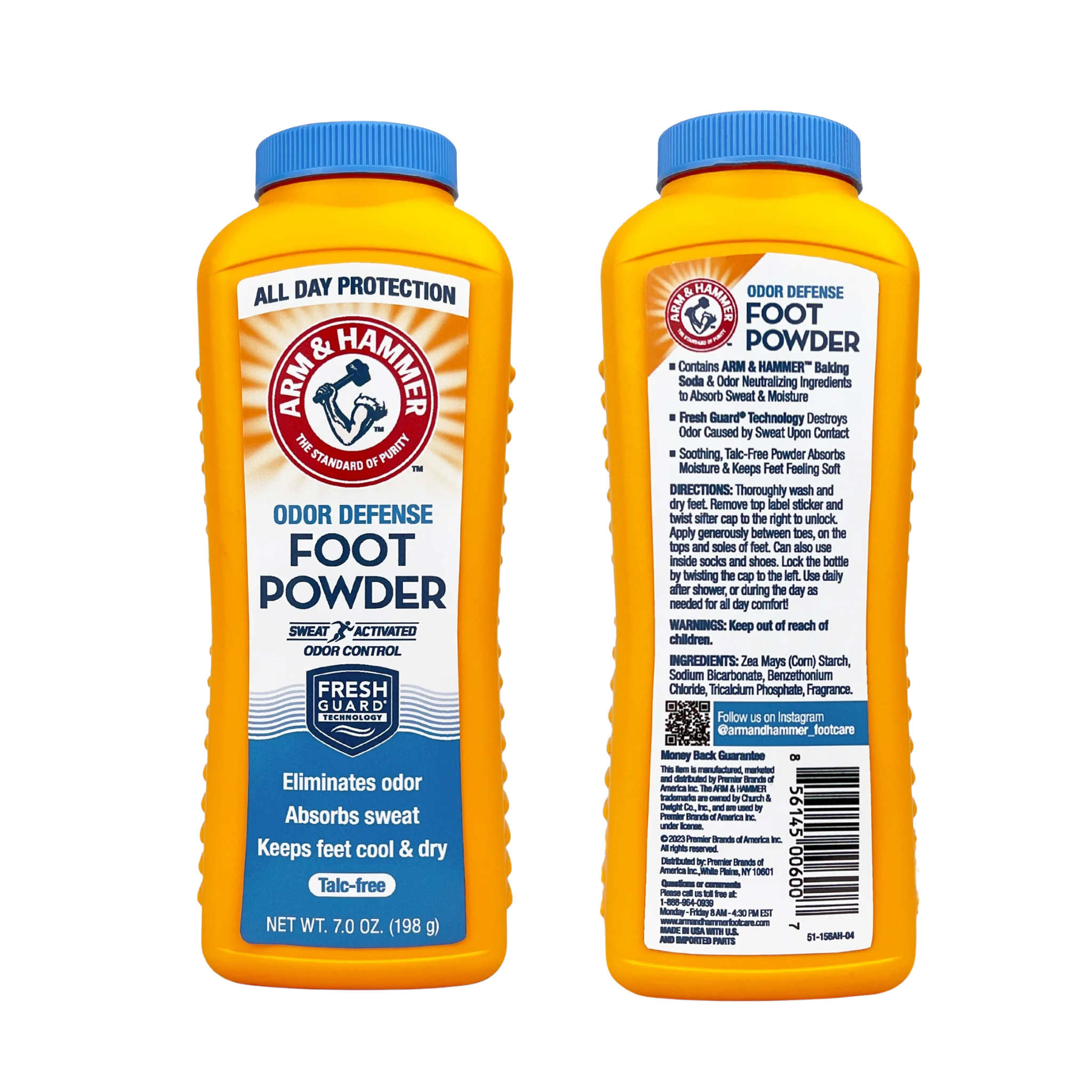 Arm & Hammer, Fresh Scent Odor Defense Foot Powder, Long-Lasting Odor Protection, 7 oz