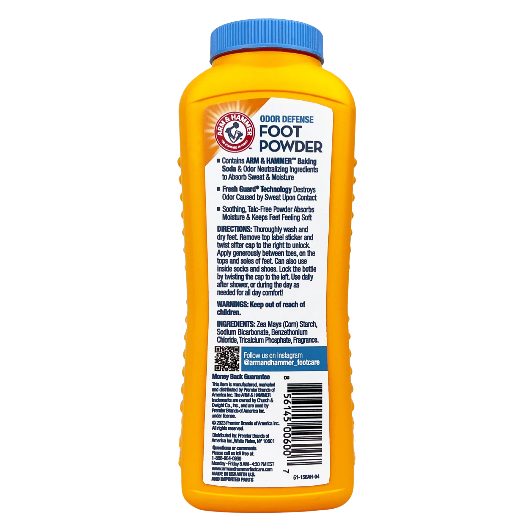 Arm & Hammer, Fresh Scent Odor Defense Foot Powder, Long-Lasting Odor Protection, 7 oz