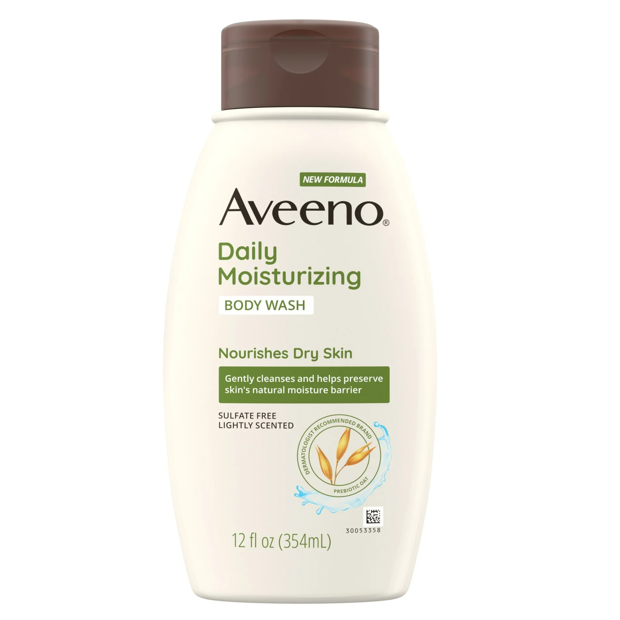 Aveeno, Daily Moisturizing Oat Body Wash, Nourishes Dry Skin, 12 fl. oz