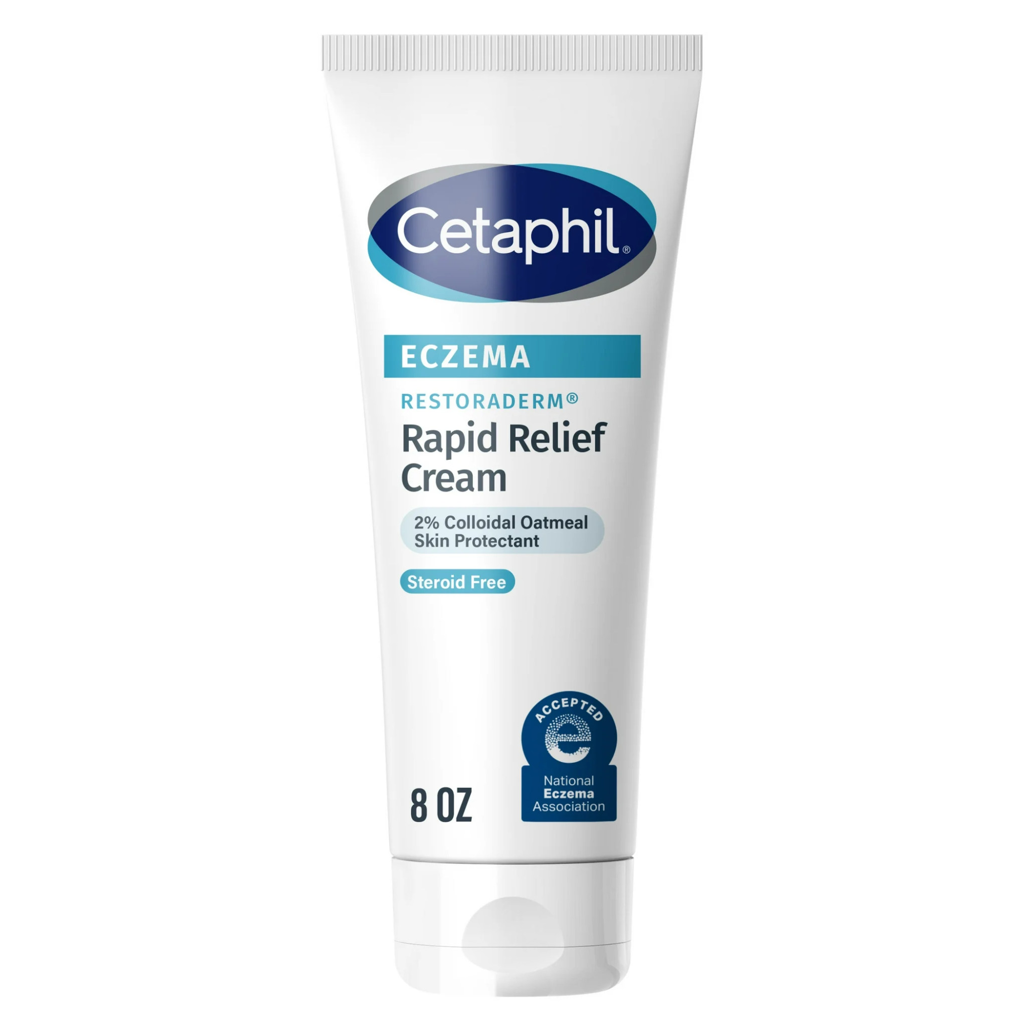 Cetaphil®, Restoraderm Flare-Up Relief Cream for Eczema-Prone Skin, Unscented, 8 fl oz