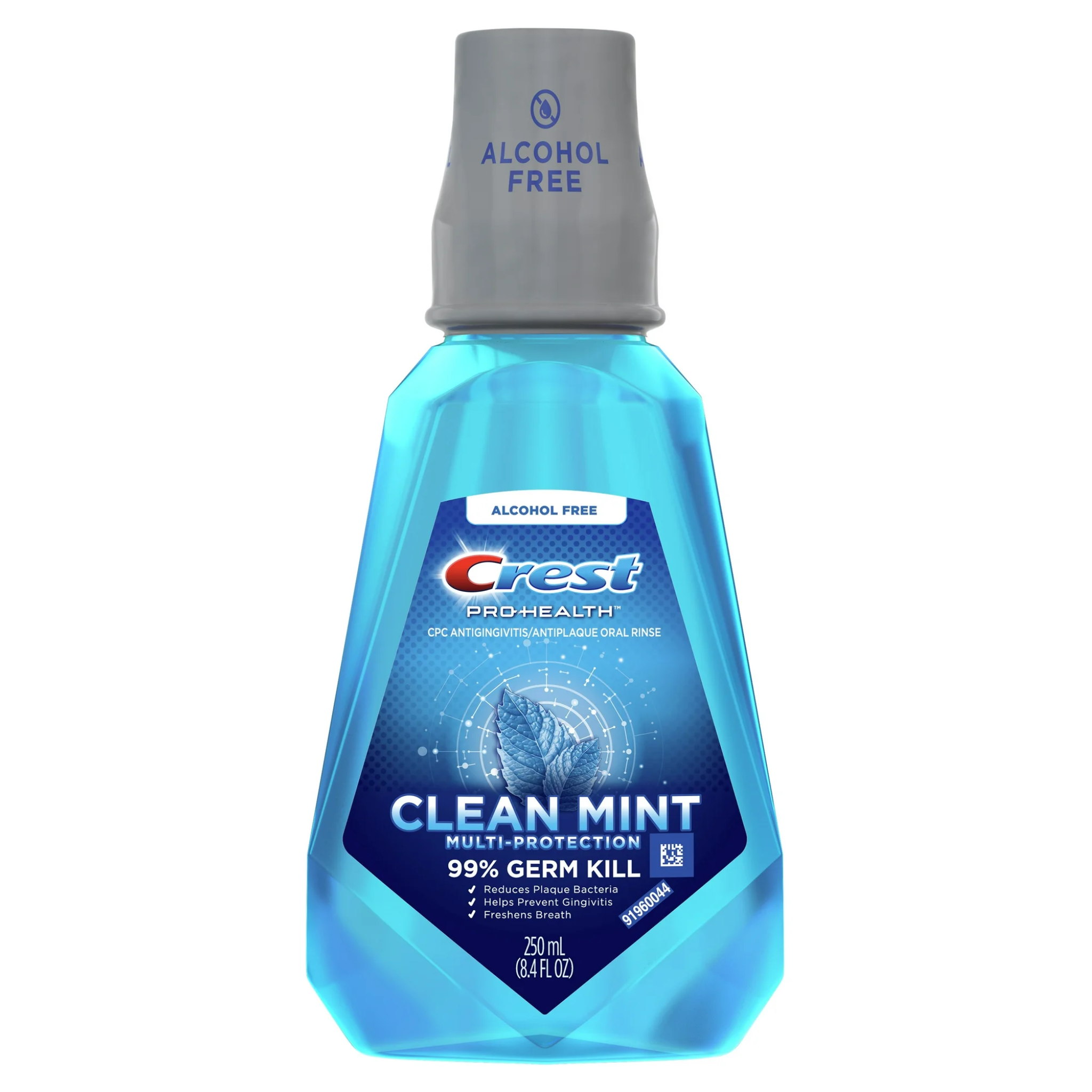 Crest, Pro-Health Alcohol-Free Mouthwash, Clean Mint Flavor, Germ Protection & Fresh Breath, 8.4 fl oz