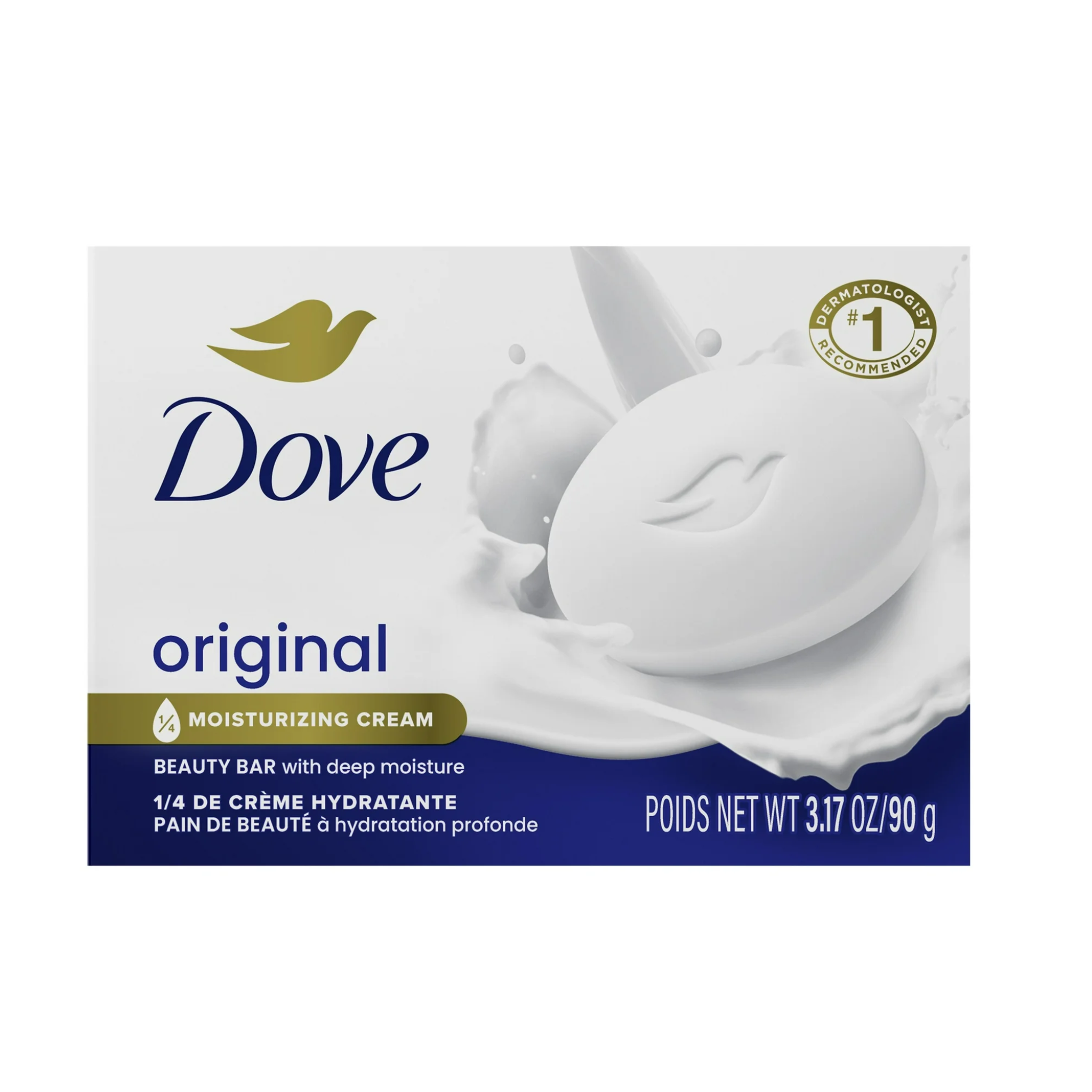 Dove, Skin Care Beauty Bar, Original, Gentle Cleansing for All Skin Types, 3.17 oz