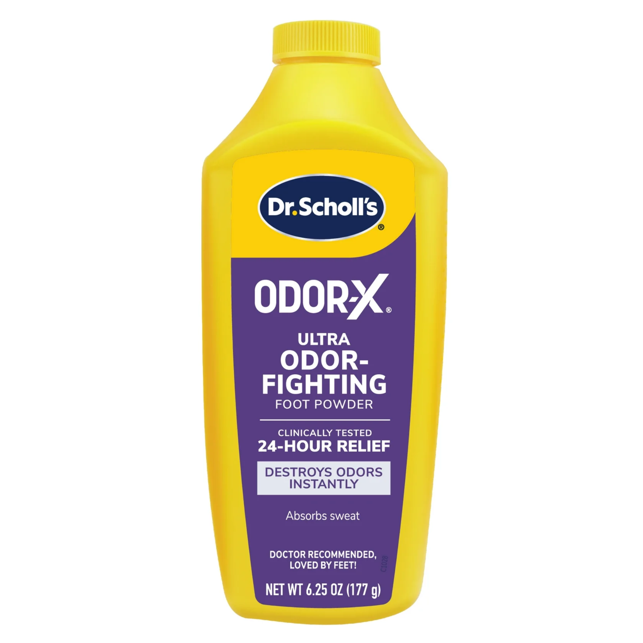 Dr. Scholl's Odor-X Ultra Odor-Fighting Foot Powder, 6.25 oz, All-Day Odor Protection